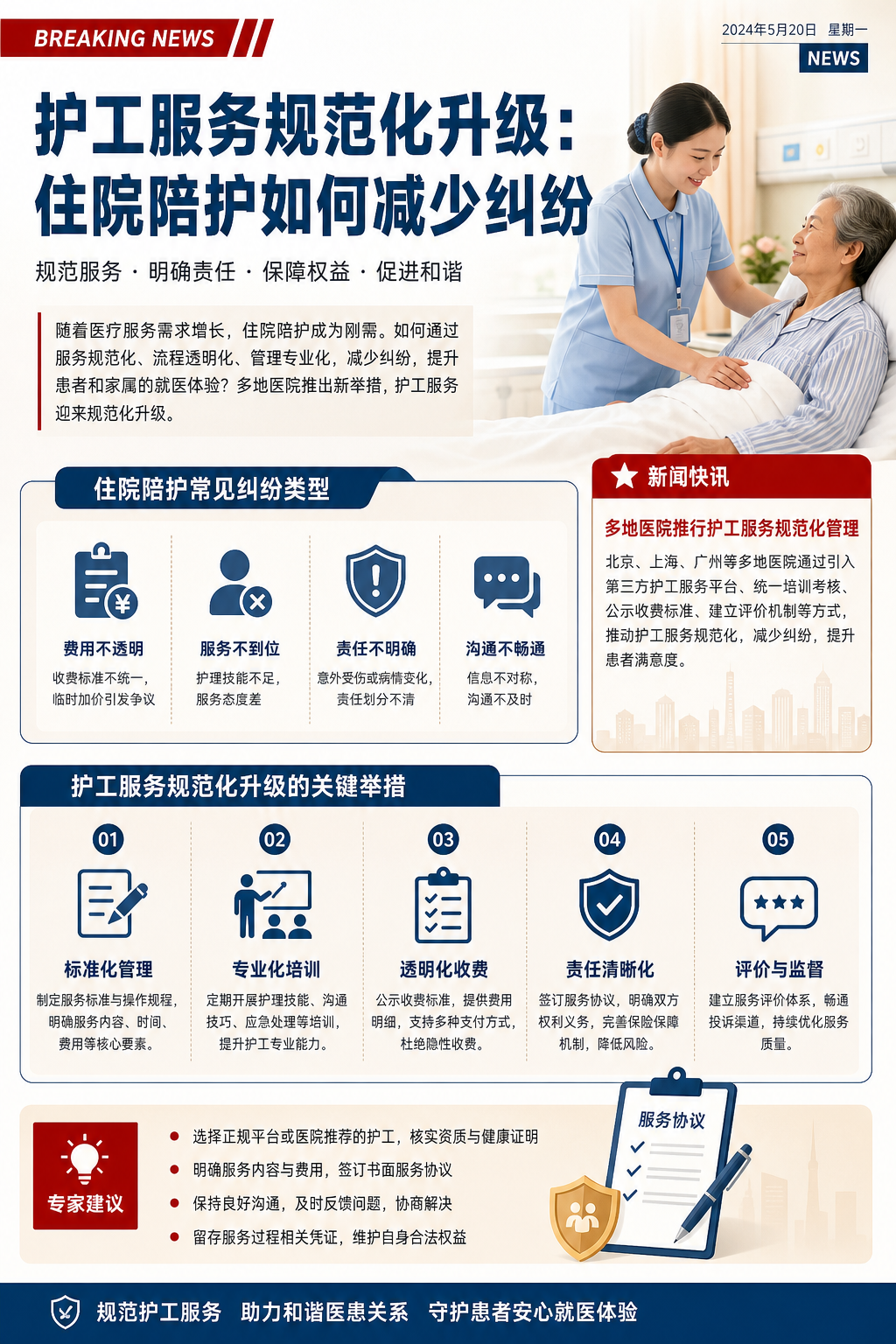 护工服务规范化升级：住院陪护如何减少纠纷