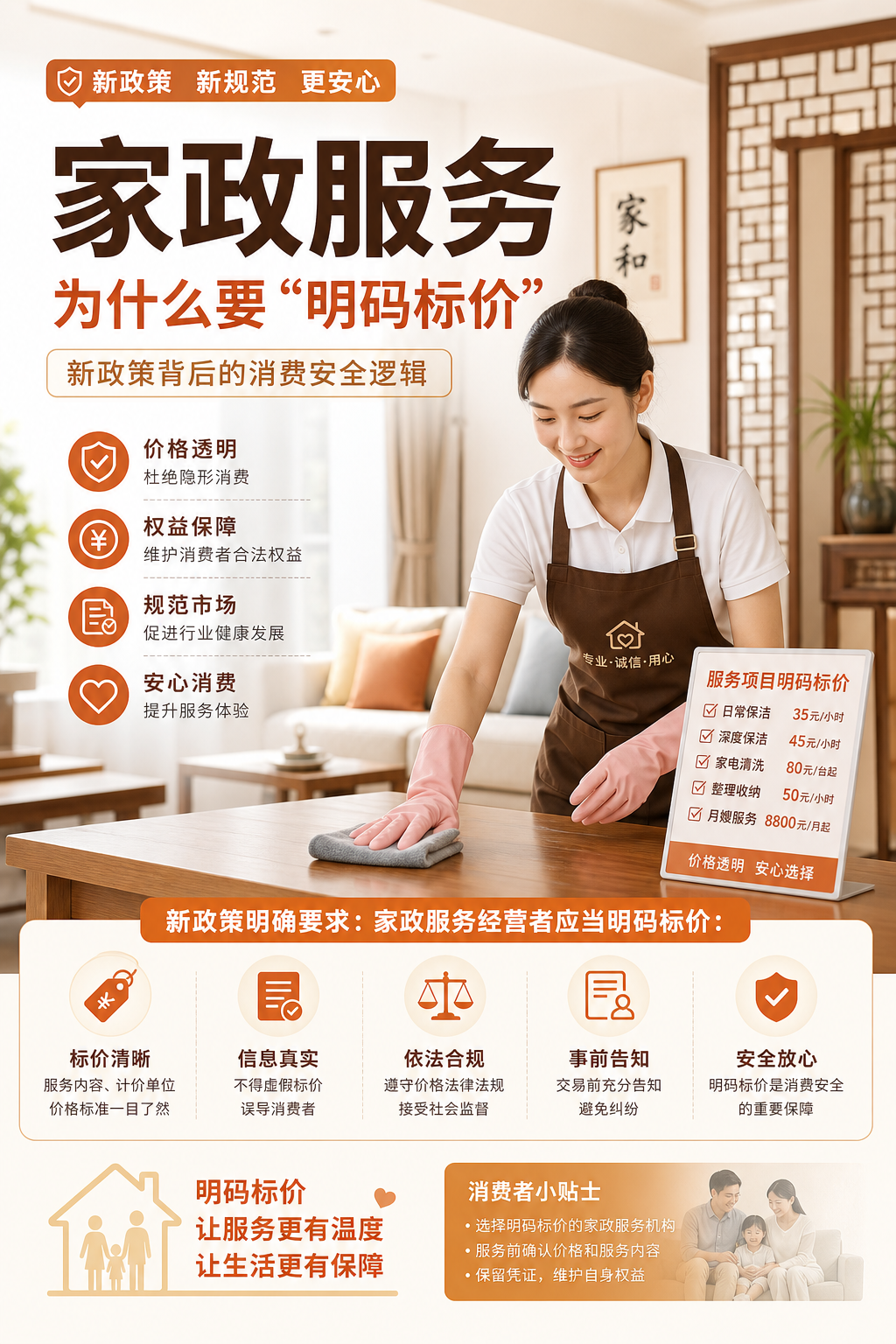 家政服务为什么要“明码标价”：新政策背后的消费安全逻辑