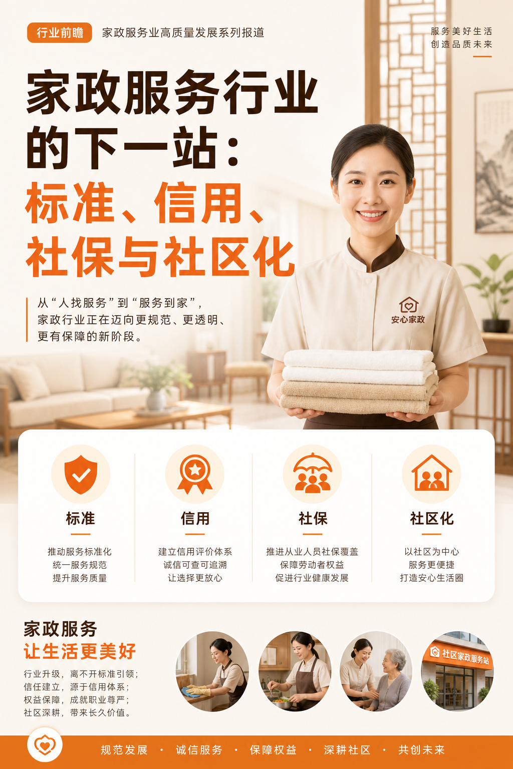 家政服务行业的下一站：标准、信用、社保与社区化