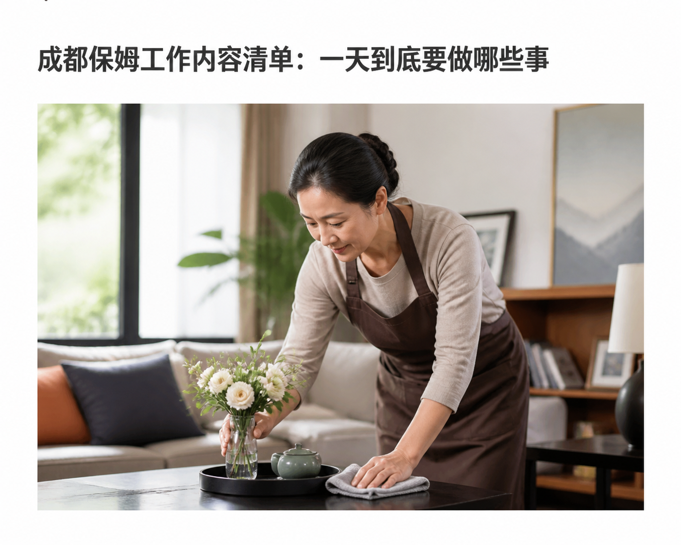 成都保姆工作内容清单：一天到底要做哪些事（2026年8月25日观察08）