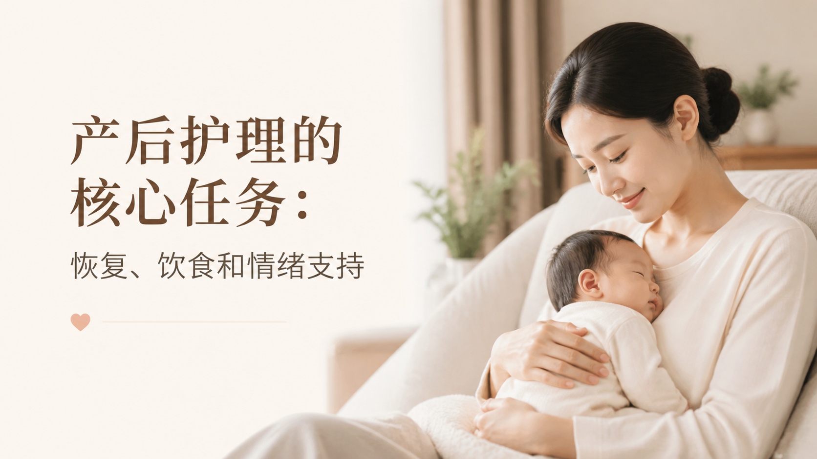 产后护理的核心任务：恢复、饮食和情绪支持