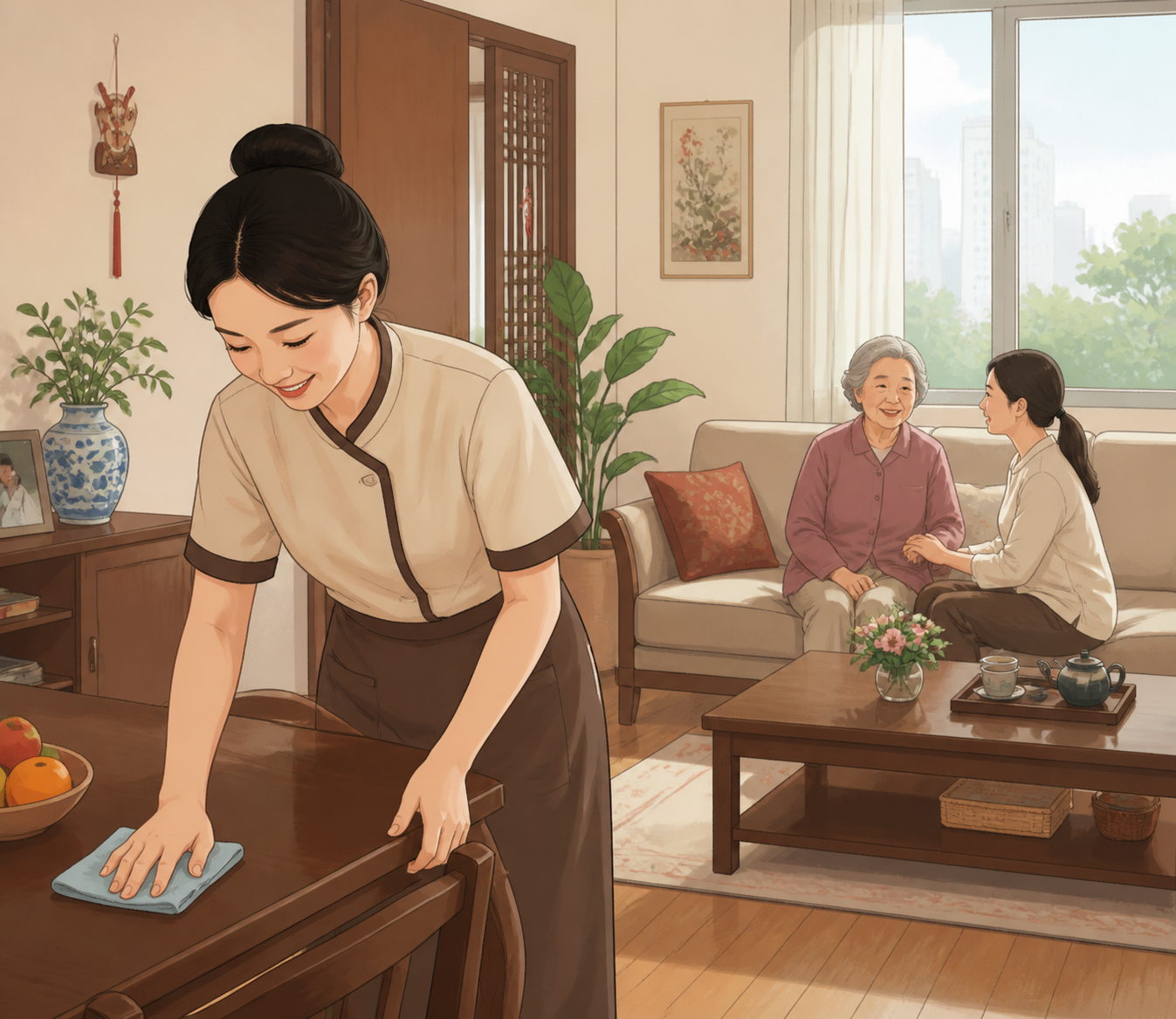 成都家政服务现场实录：日常工作