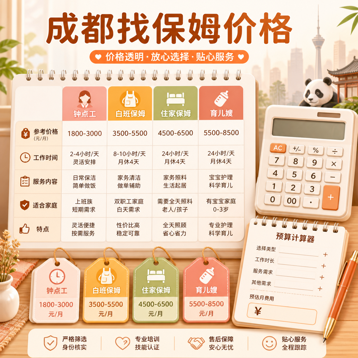 成都找保姆价格2026年最新行情