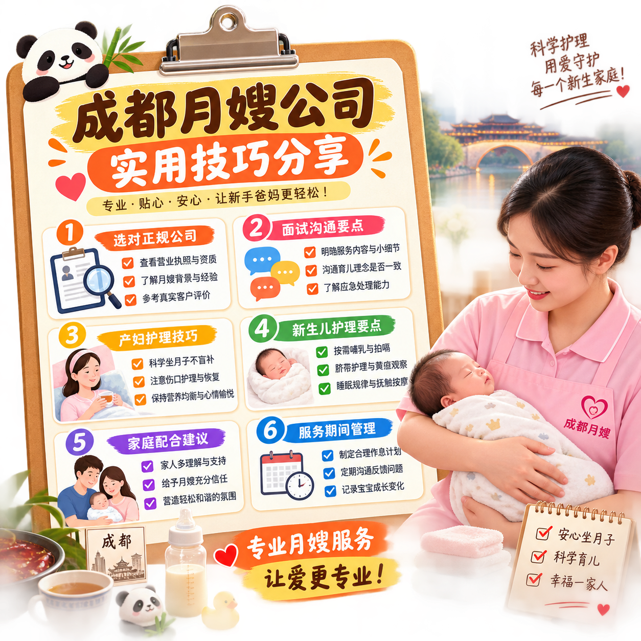 成都月嫂公司实用技巧分享