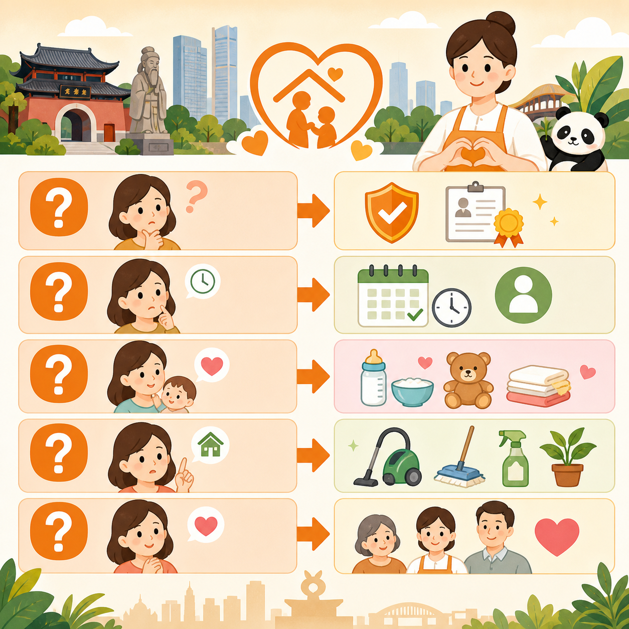 武侯区保姆常见问题解答FAQ