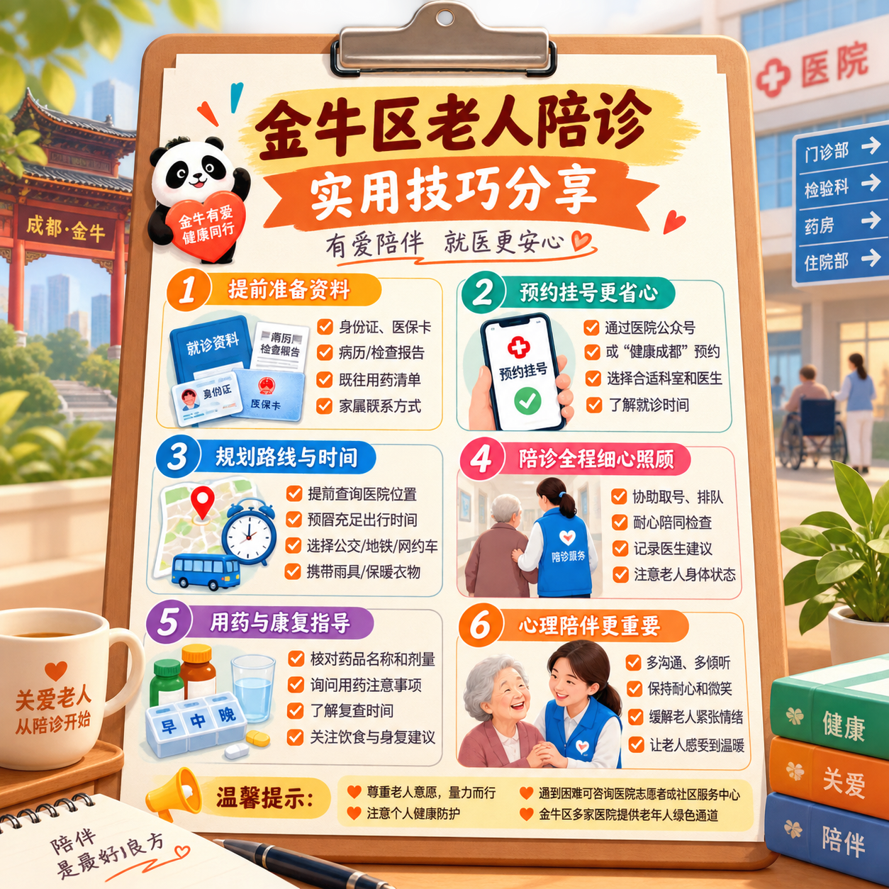 金牛区老人陪诊实用技巧分享