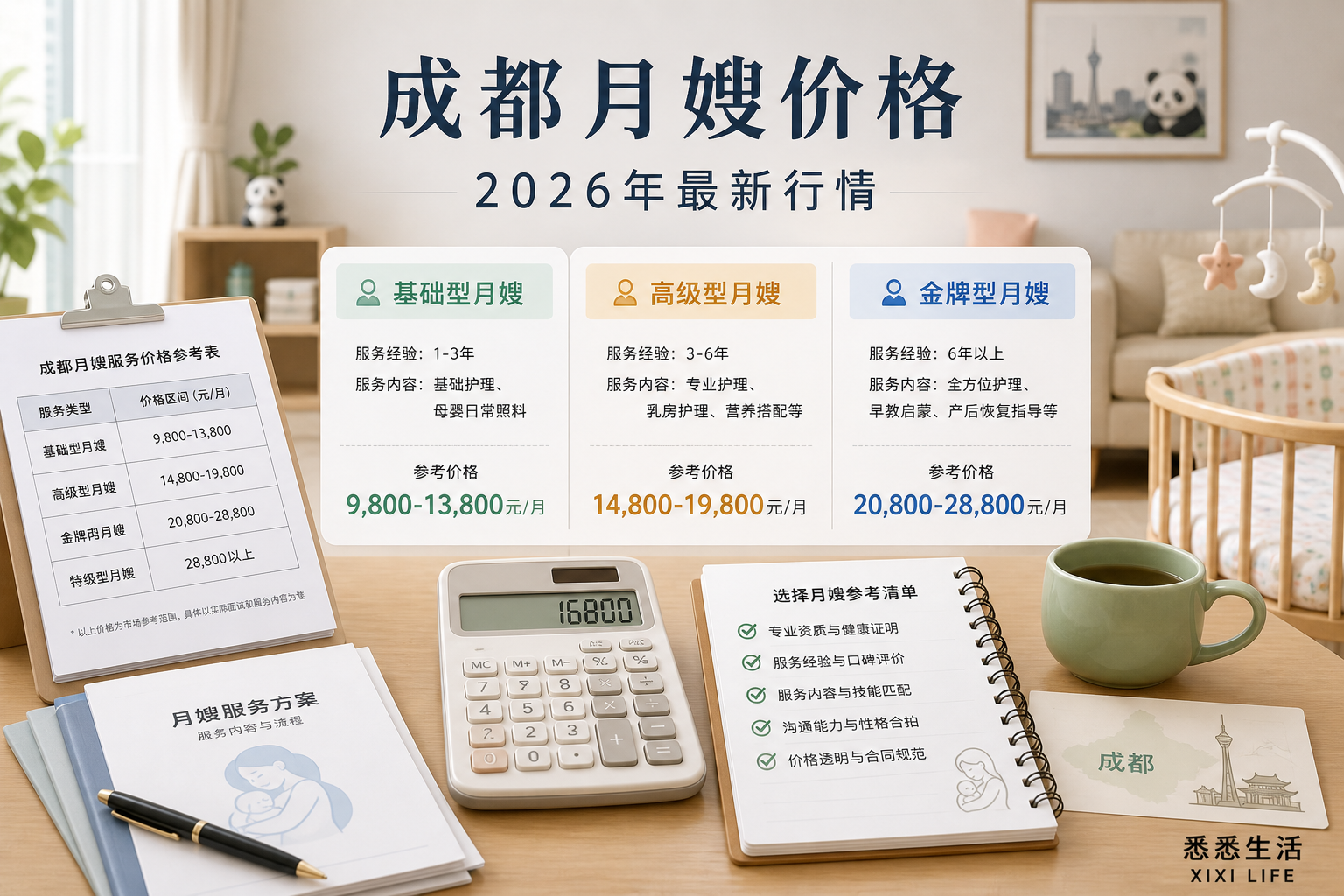 成都月嫂价格价格2026年最新行情