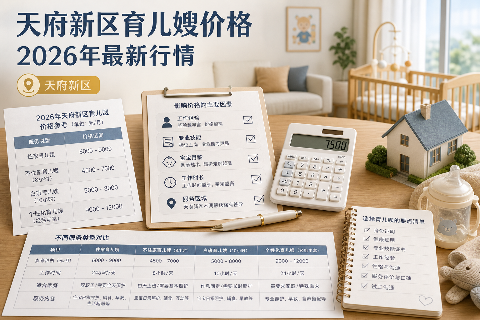 天府新区育儿嫂价格2026年最新行情