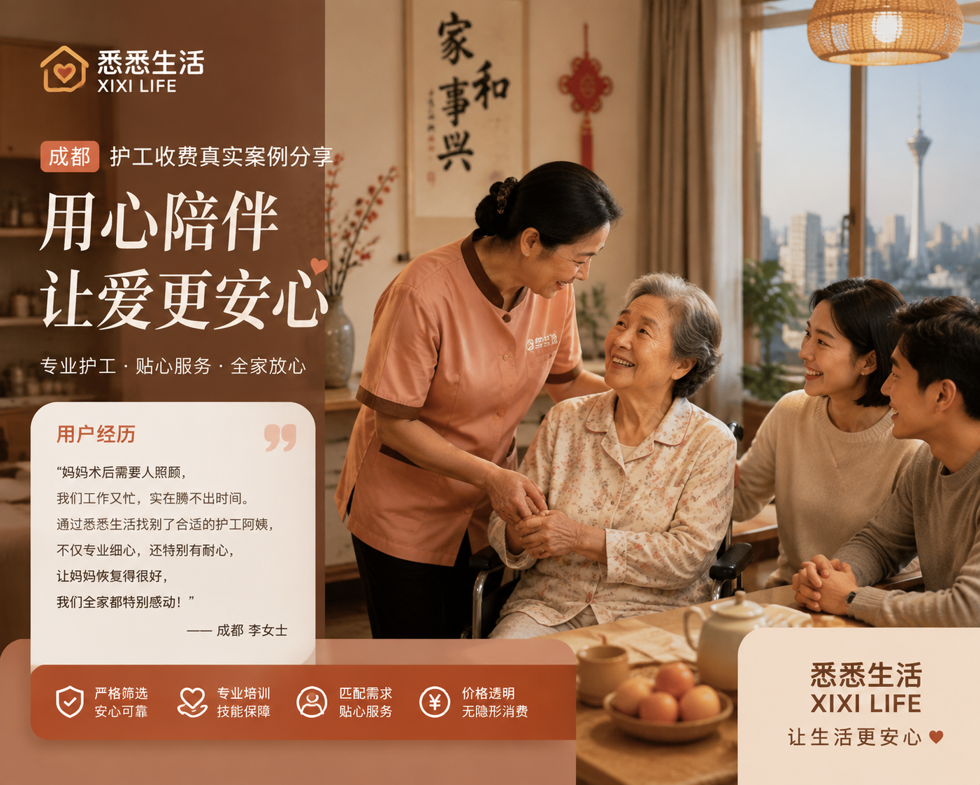 成都护工收费真实案例分享：用户经历