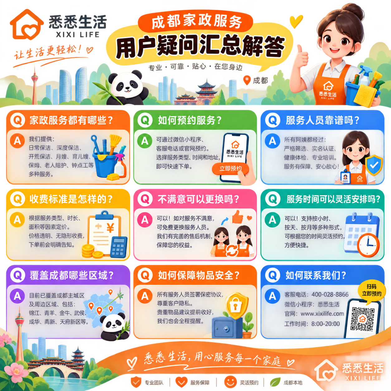成都家政服务用户疑问汇总解答