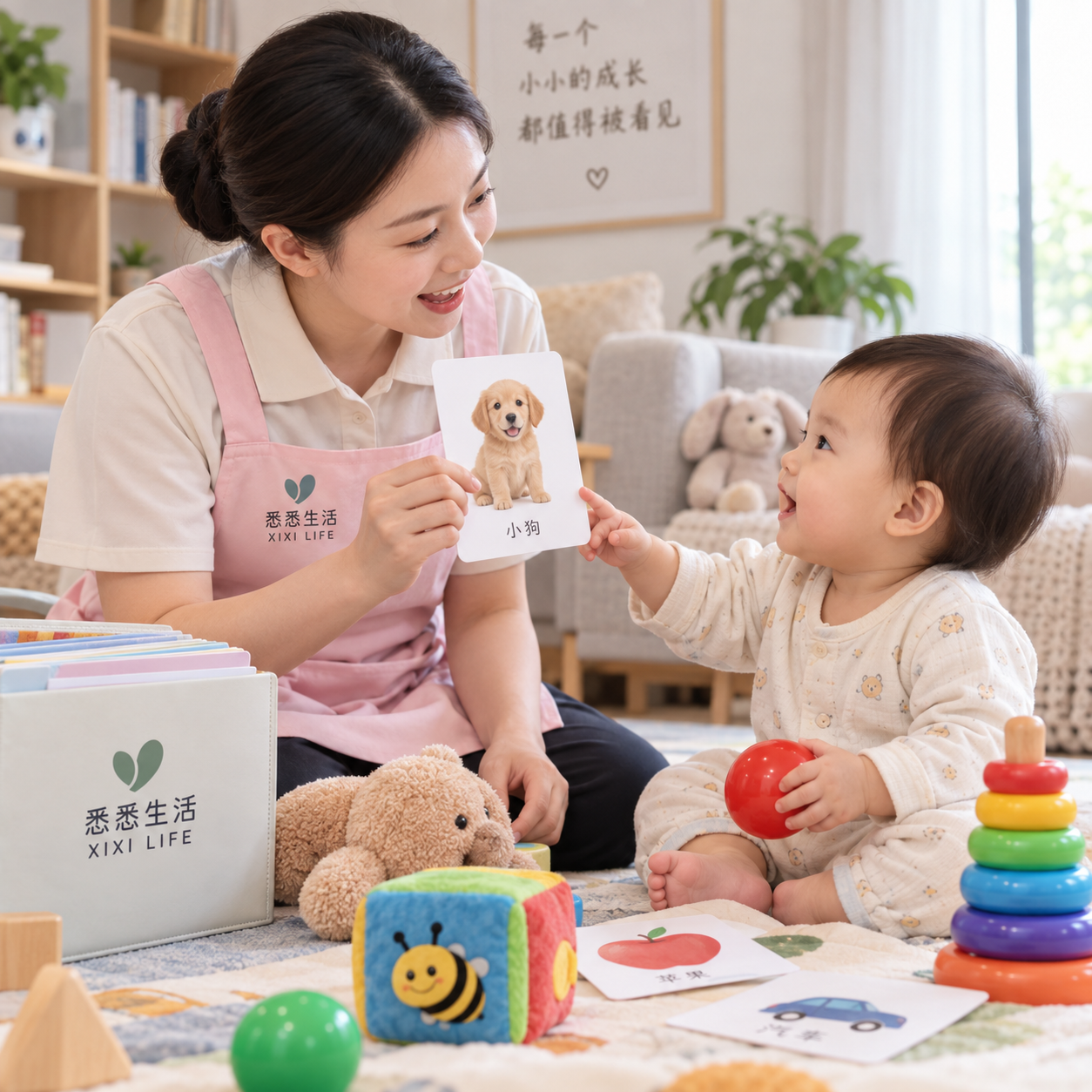 育婴师早教互动内容：语言、动作、认知和亲子配合