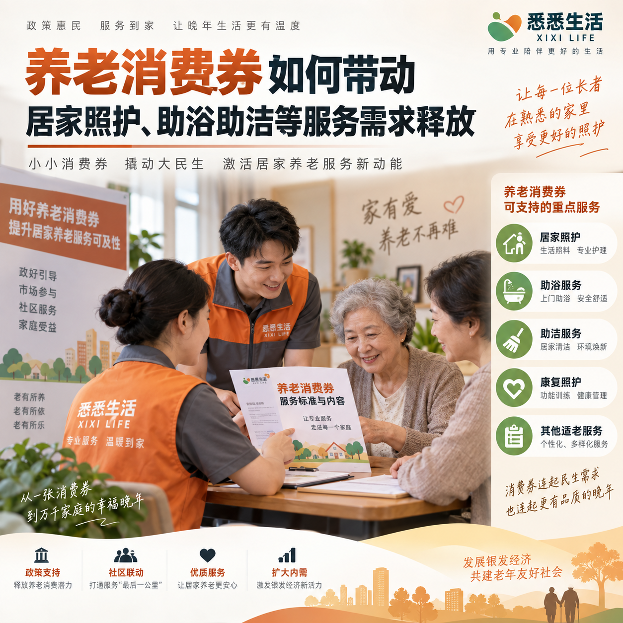 养老消费券升温：家政、护工与居家照护服务将迎来哪些变化