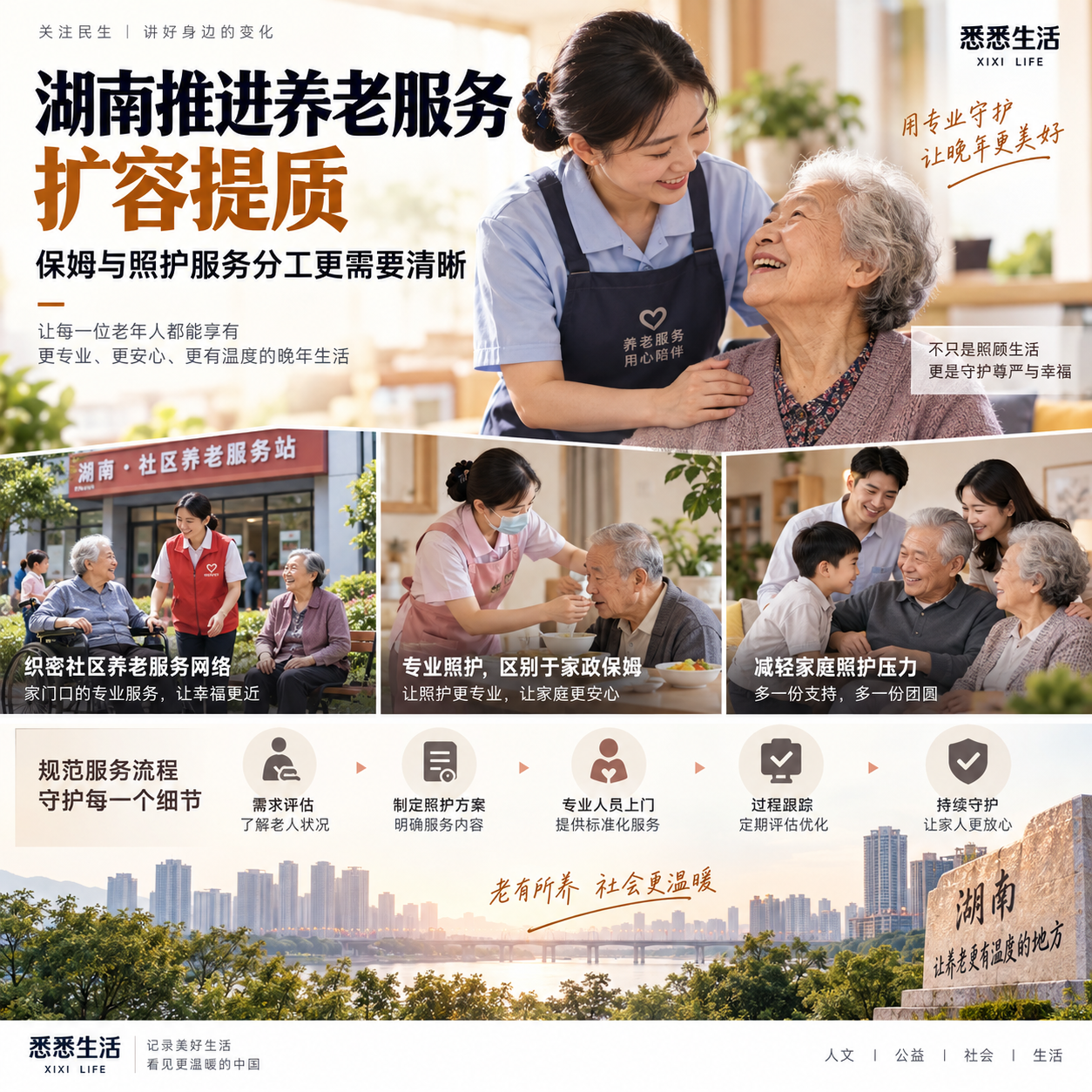 湖南推进养老服务扩容提质，保姆与照护服务分工更需要清晰