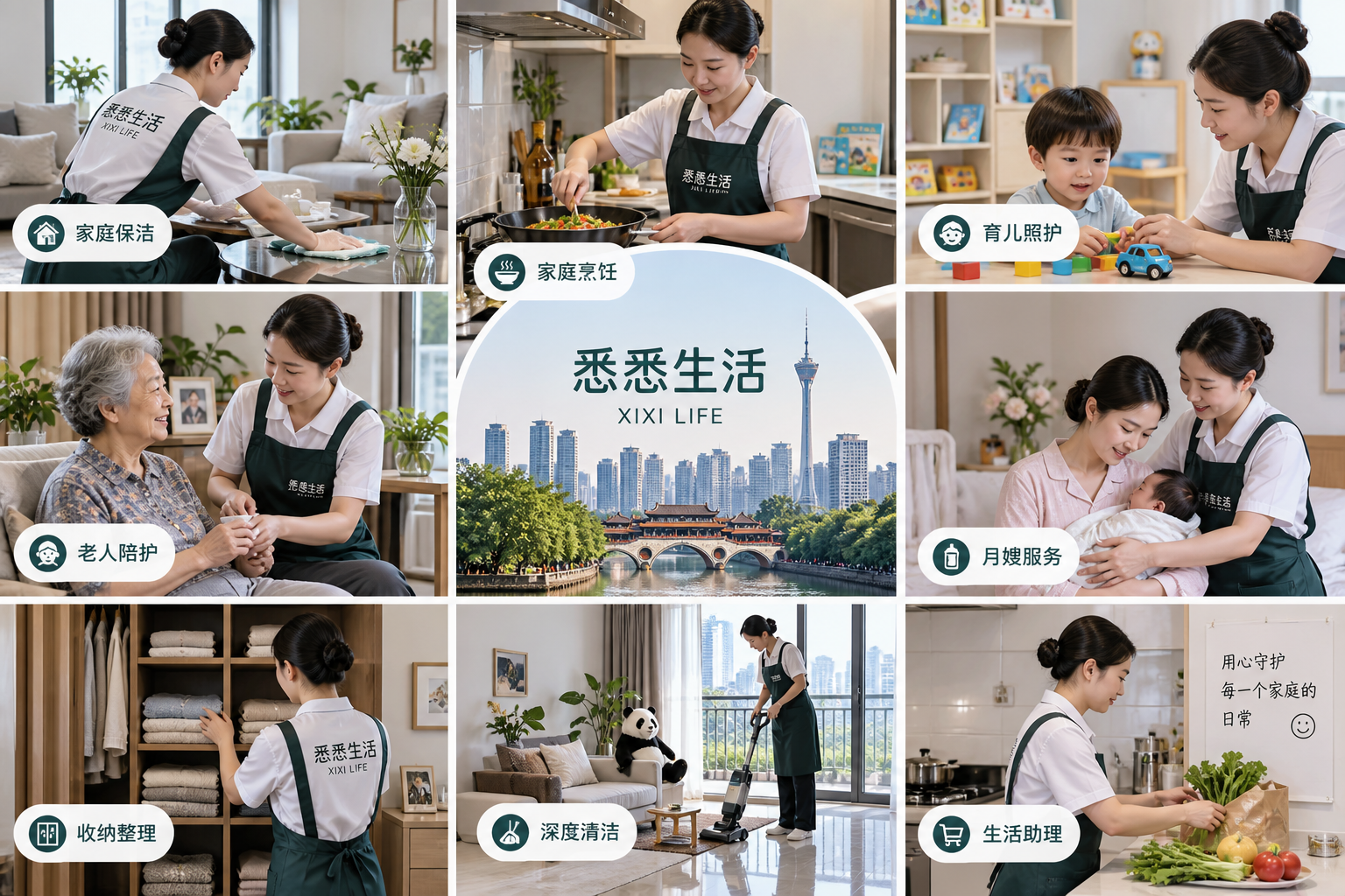 成都家政服务服务范围完整说明
