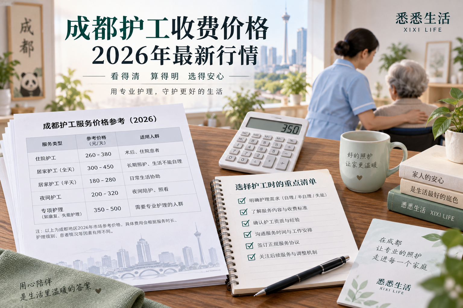 成都护工收费价格2026年最新行情