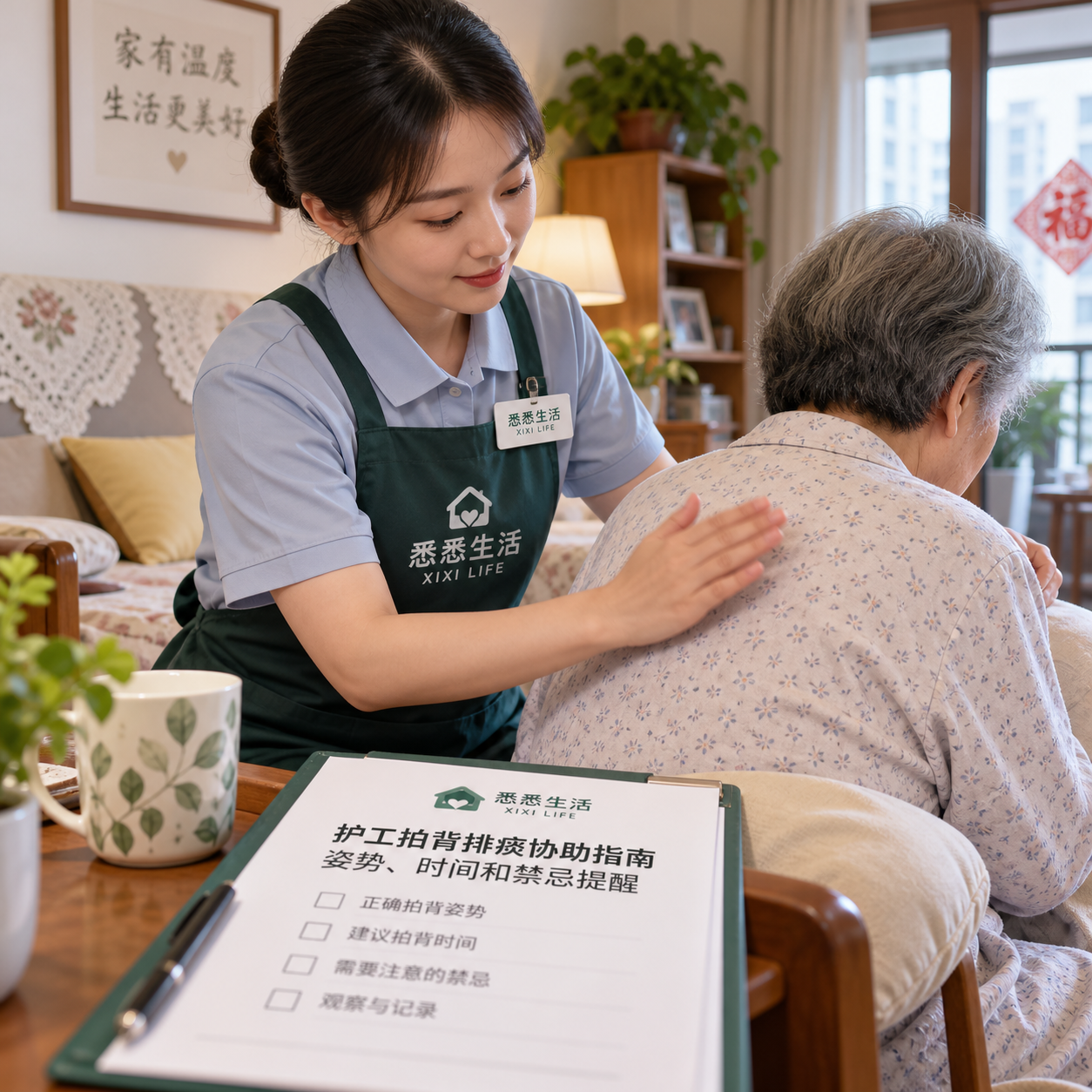 护工拍背排痰协助指南：姿势、时间和禁忌提醒
