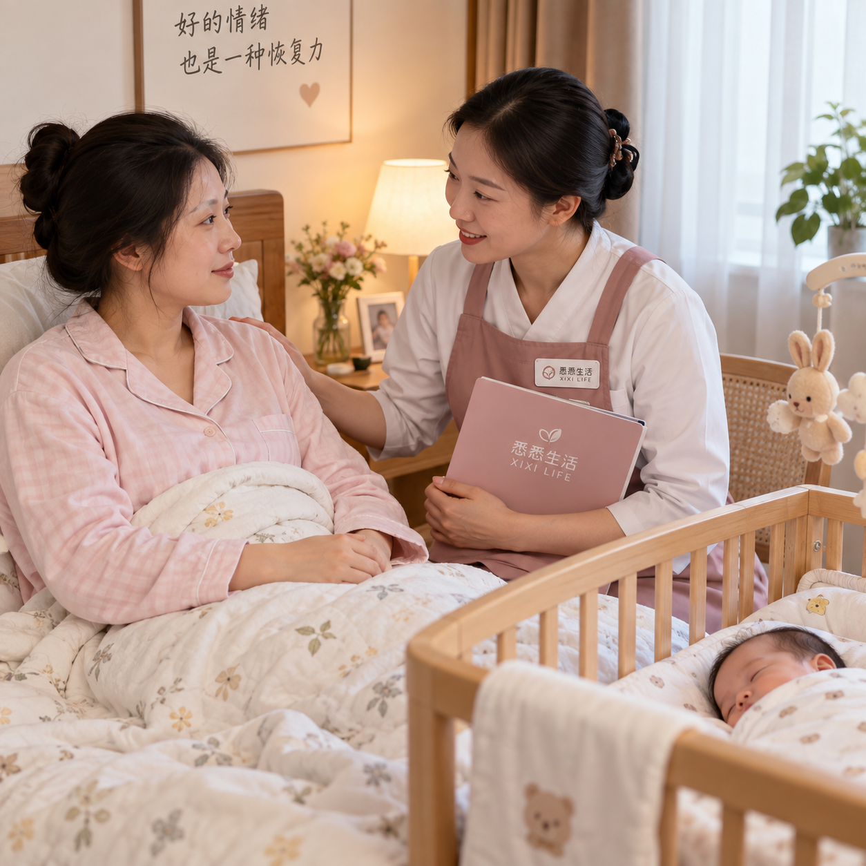 月嫂产妇情绪支持：沟通分寸、休息安排和异常提醒