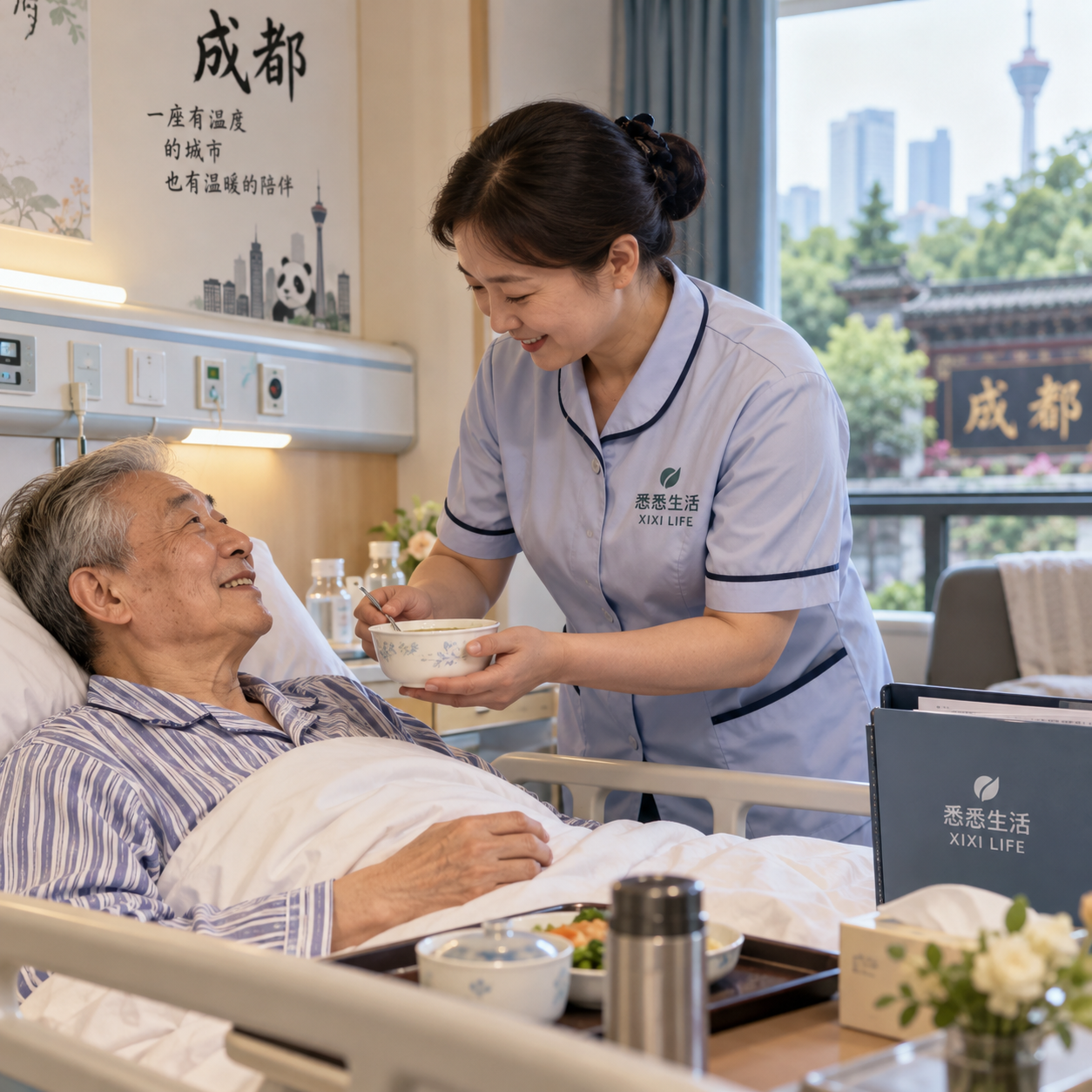 成都住院陪护服务现场实录：日常工作