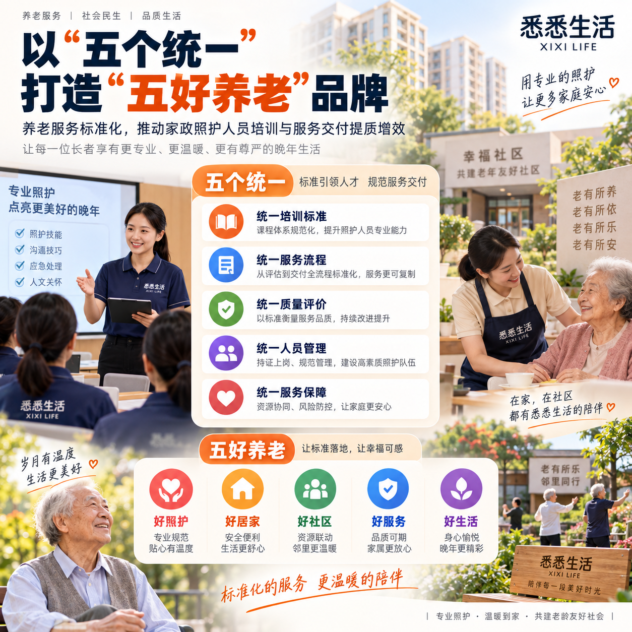以“五个统一”打造“五好养老”品牌：对家政服务与居家照护有哪些提醒