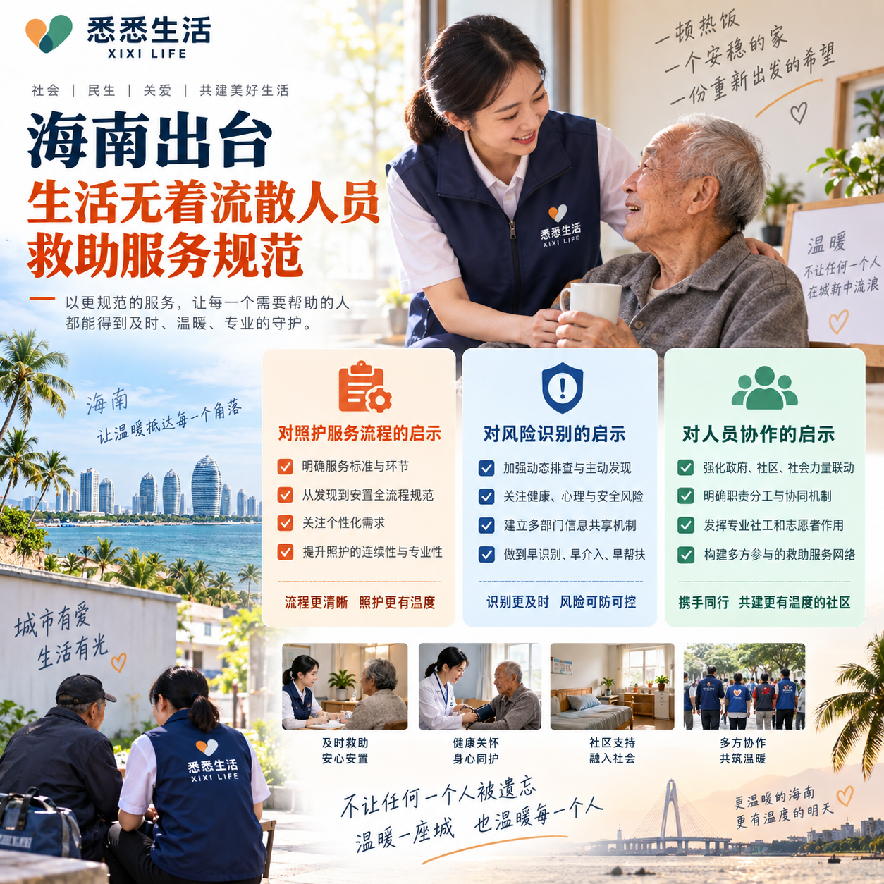 海南出台生活无着流散人员救助服务规范：对家政服务与居家照护有哪些提醒
