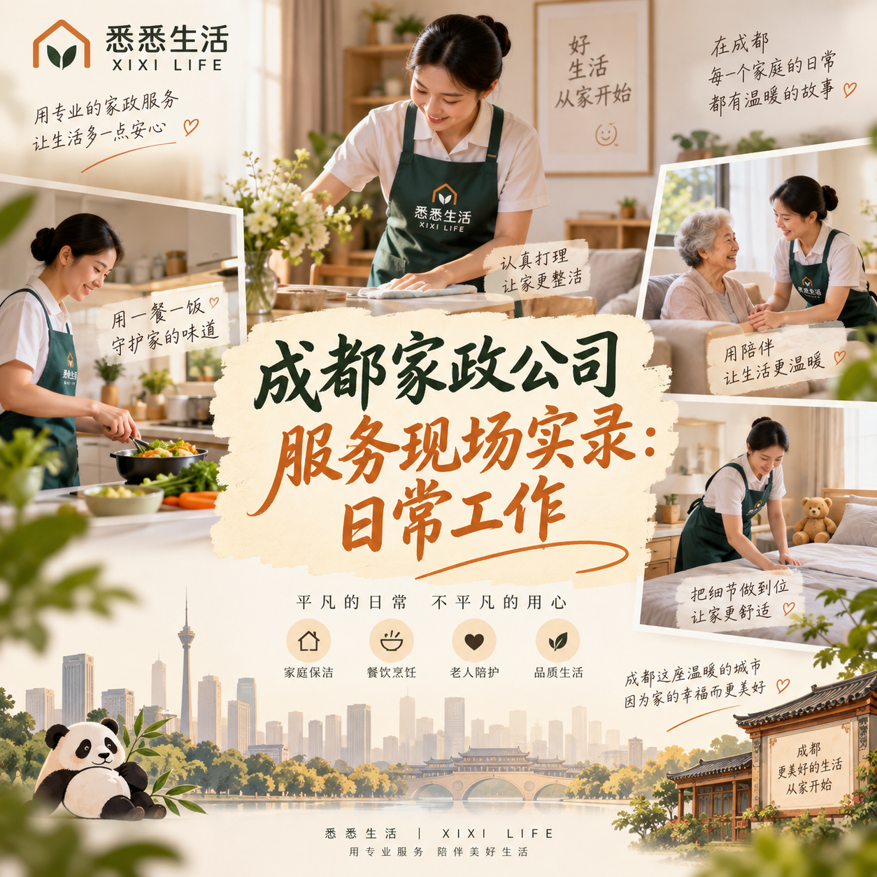 成都家政公司服务现场实录：日常工作