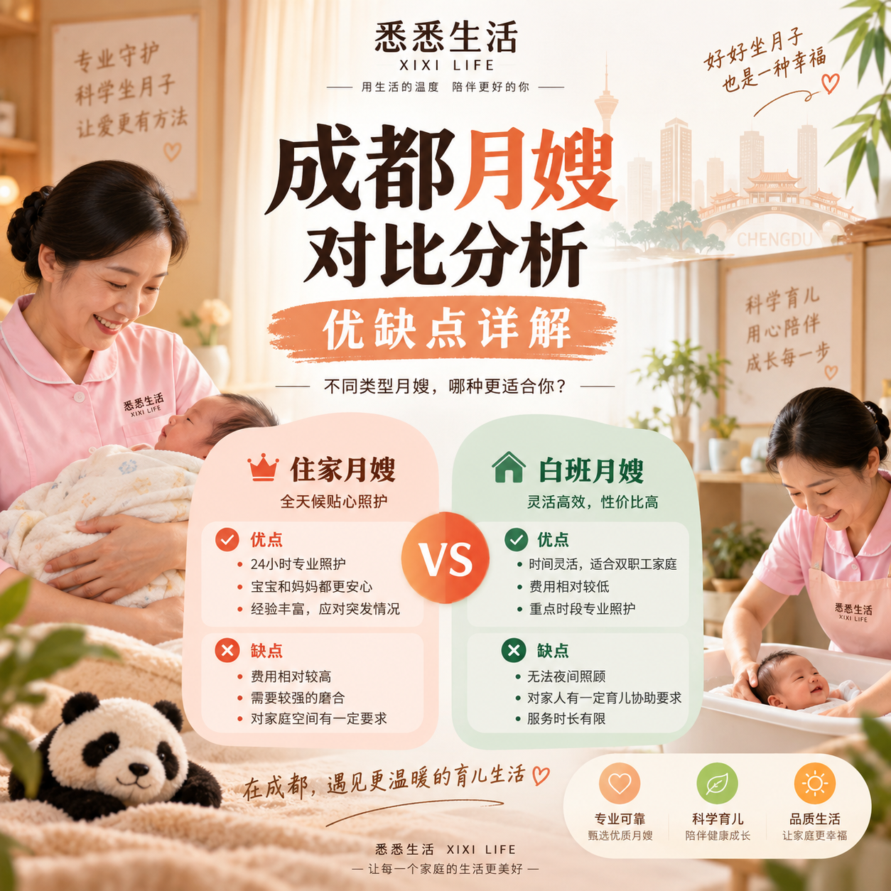 成都月嫂对比分析：优缺点详解