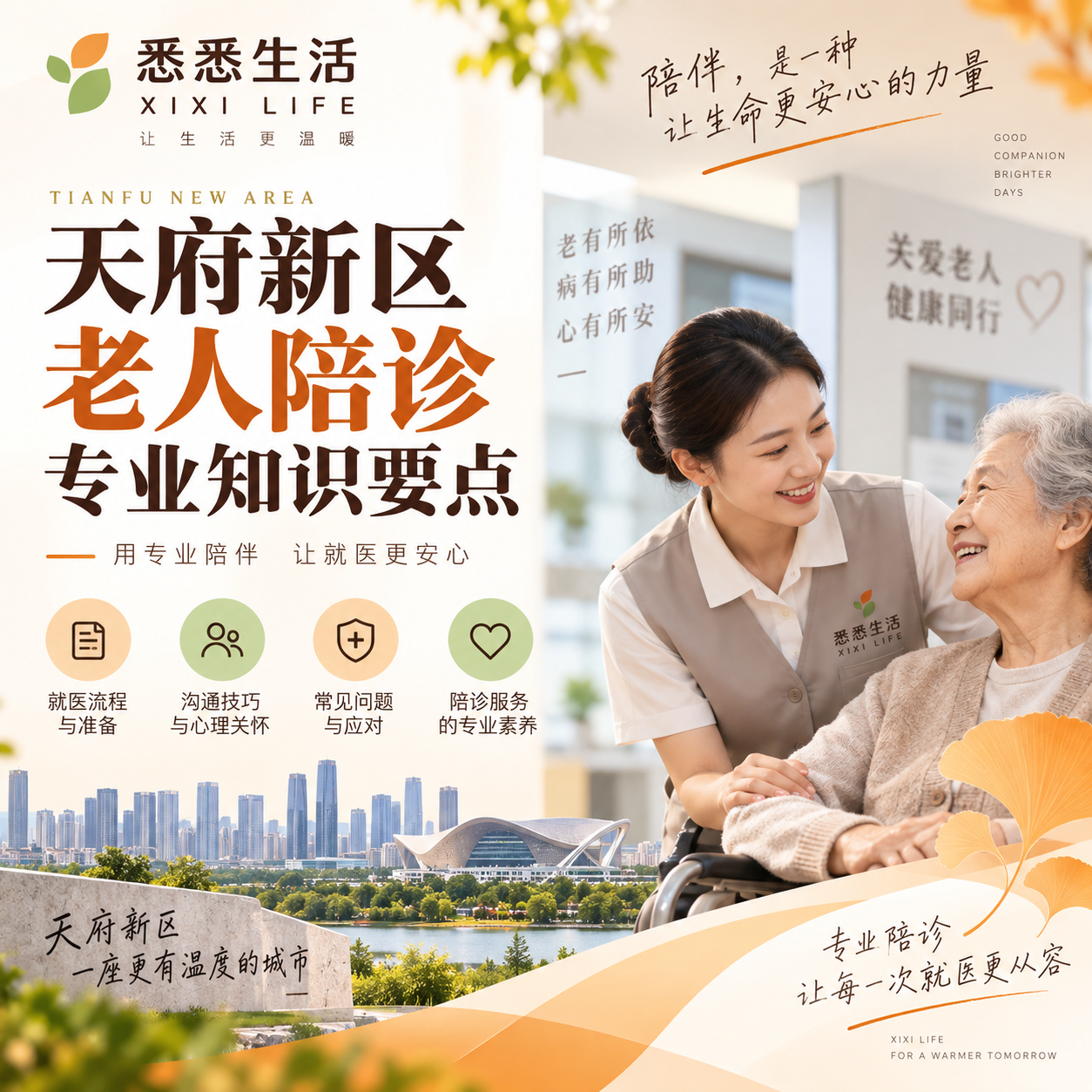 天府新区老人陪诊专业知识要点