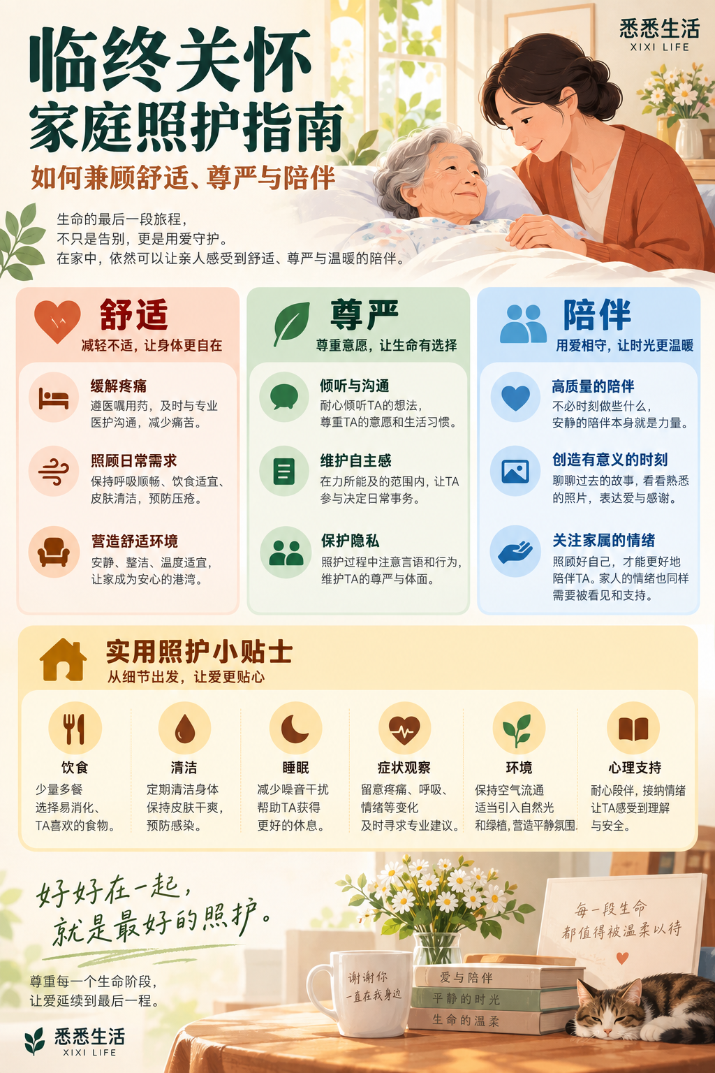 临终关怀家庭照护指南：如何兼顾舒适、尊严与陪伴