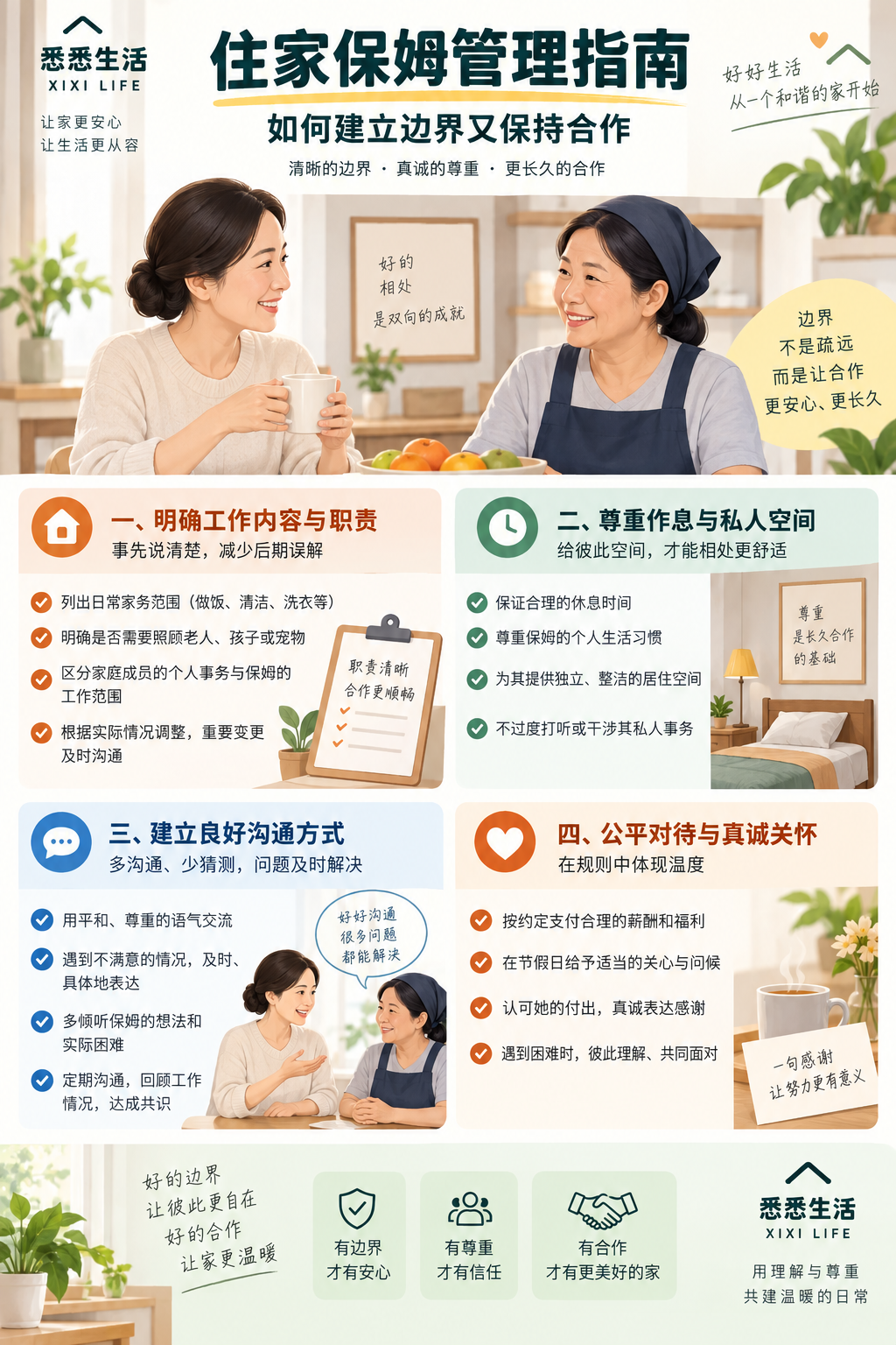住家保姆管理指南：如何建立边界又保持合作
