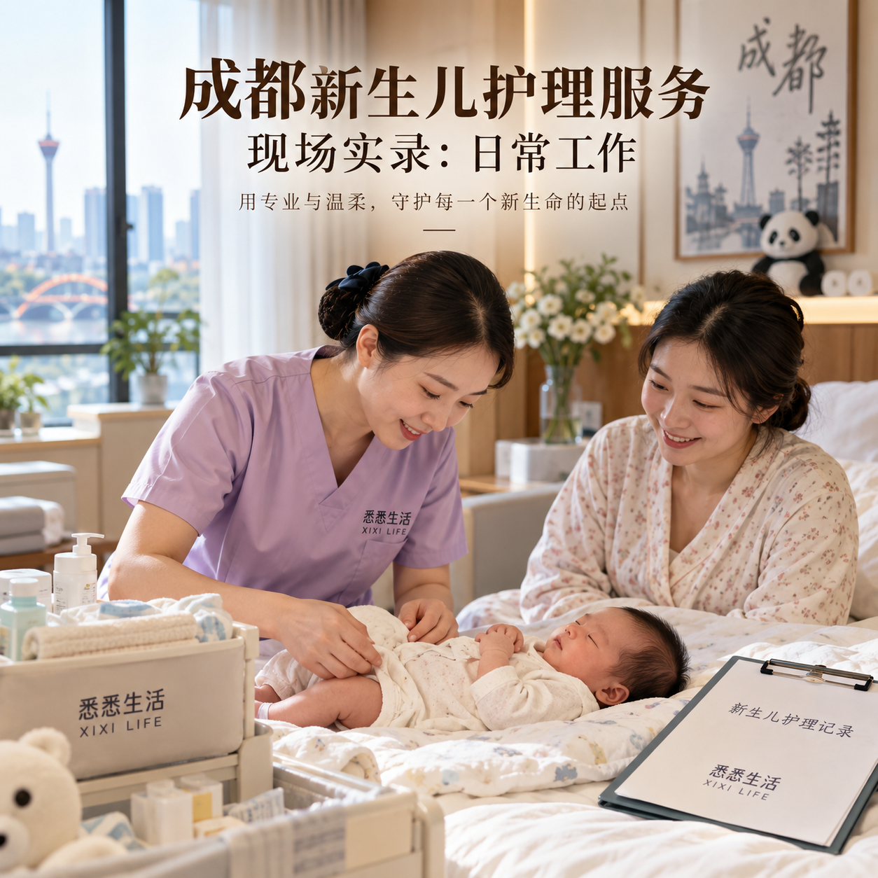 成都新生儿护理服务现场实录：日常工作