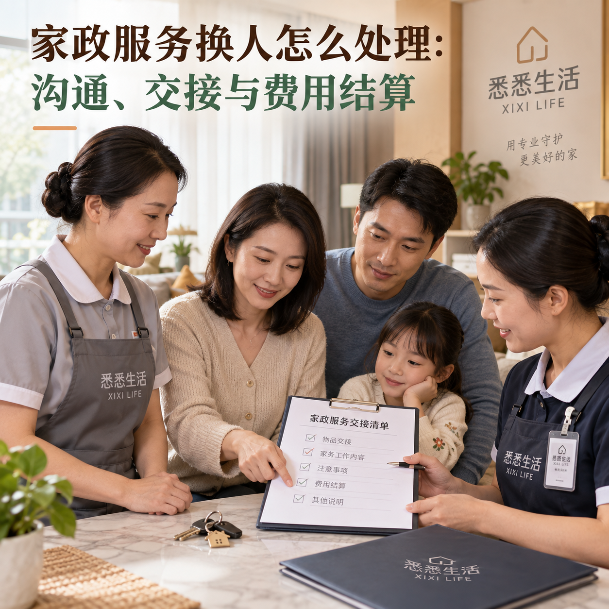 家政服务换人怎么处理：沟通、交接与费用结算