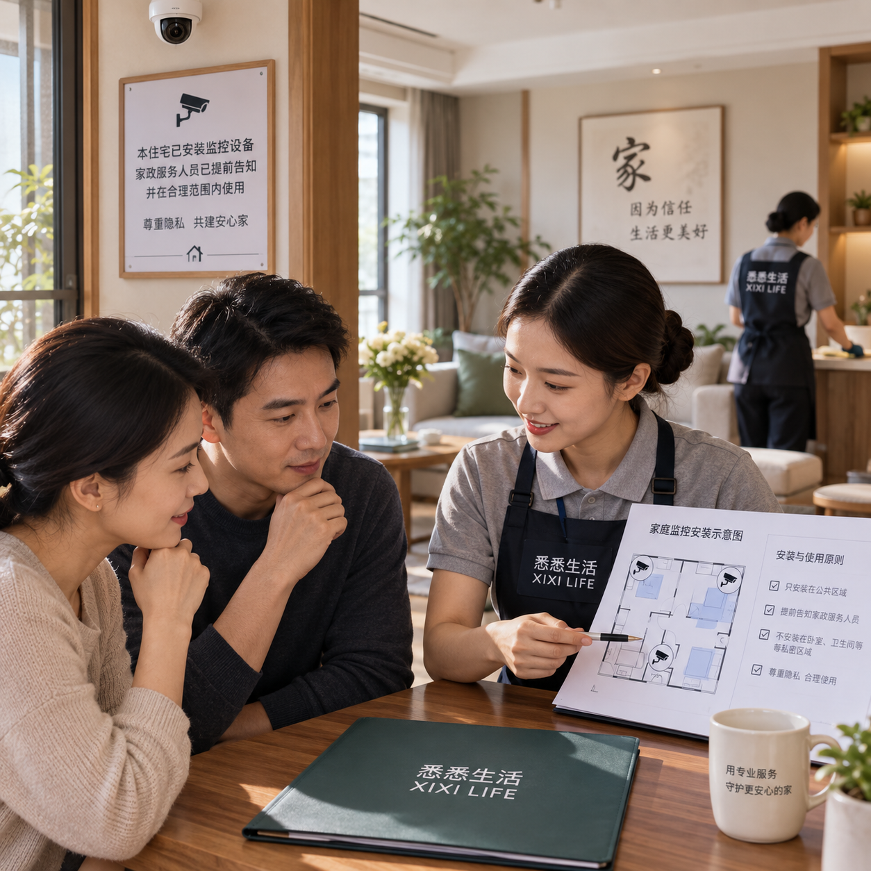 家庭监控与家政服务：安装、告知和隐私边界
