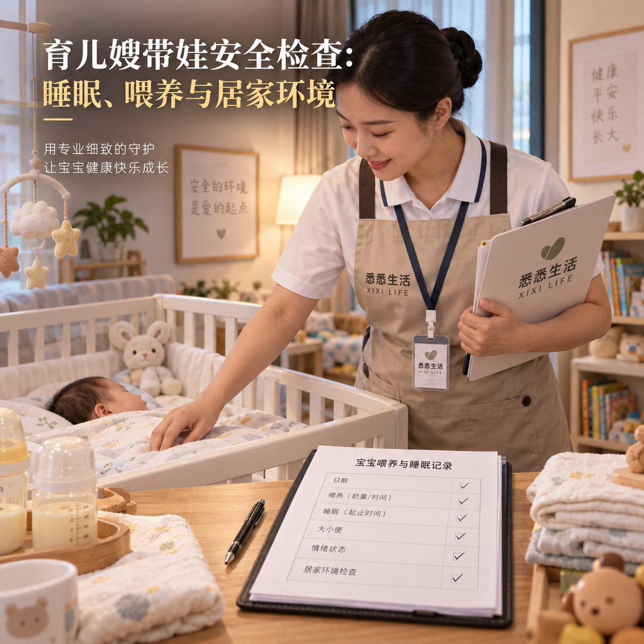 育儿嫂带娃安全检查：睡眠、喂养与居家环境