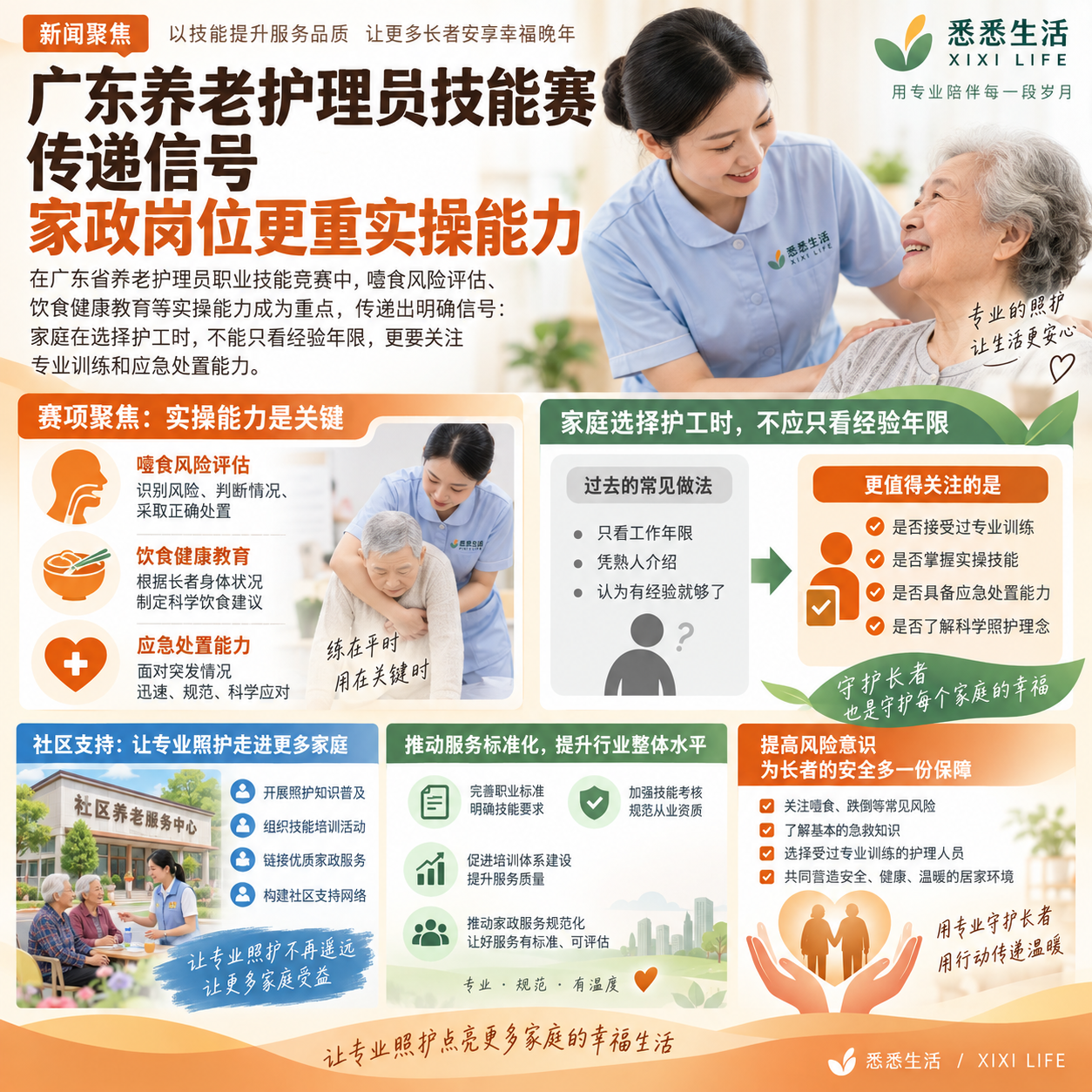 广东养老护理员技能赛传递信号，家政岗位更重实操能力