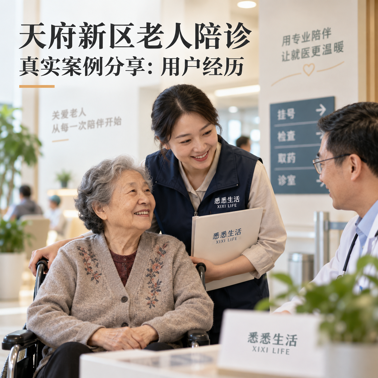 天府新区老人陪诊真实案例分享：用户经历
