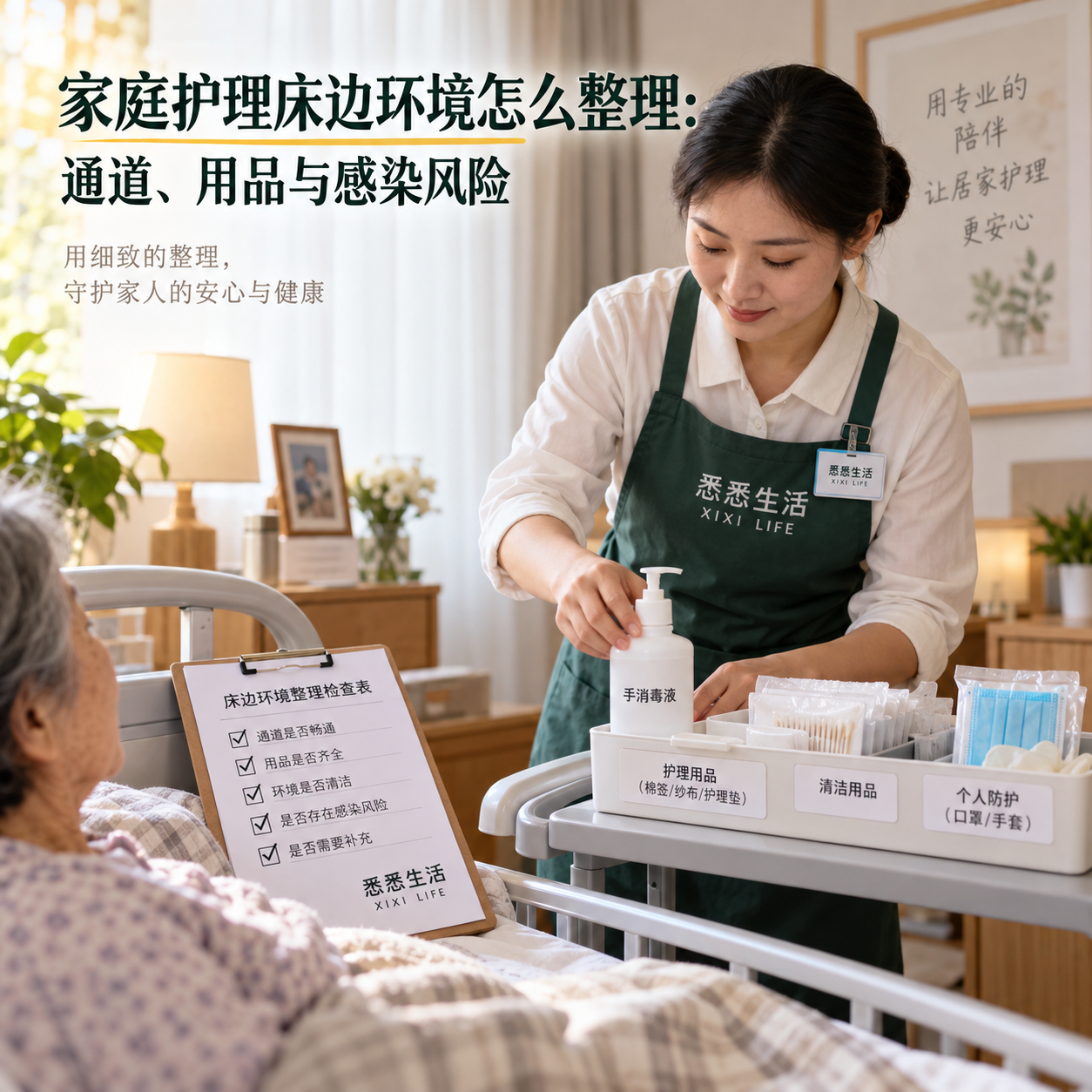 家庭护理床边环境怎么整理：通道、用品与感染风险