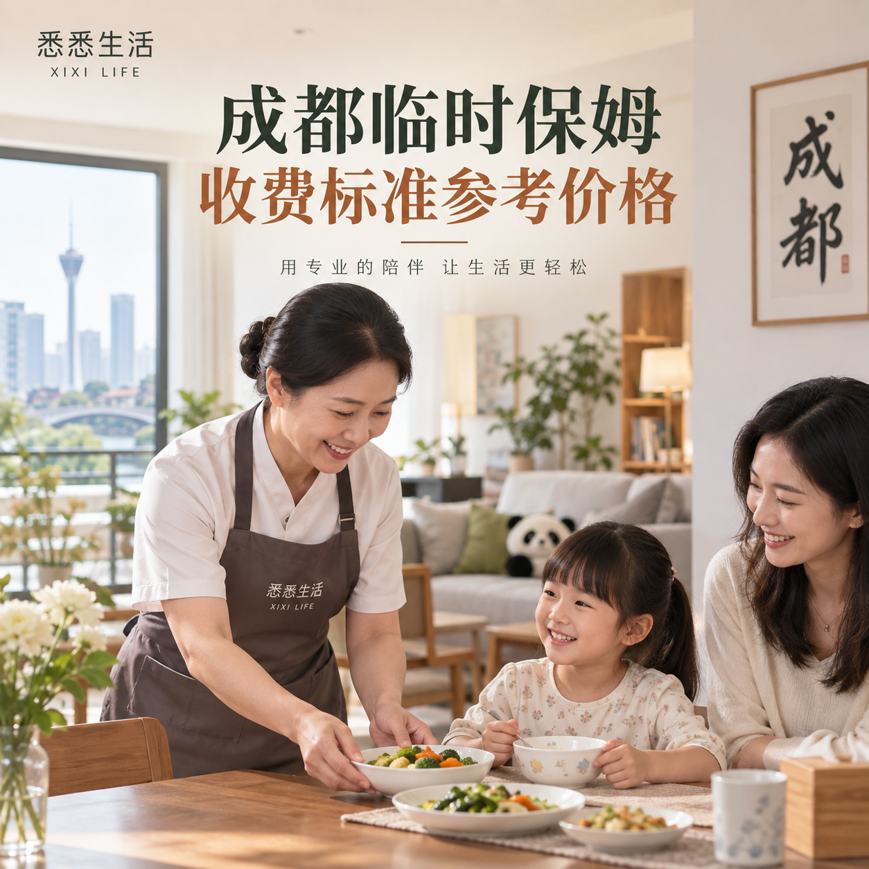 成都临时保姆收费标准参考价格