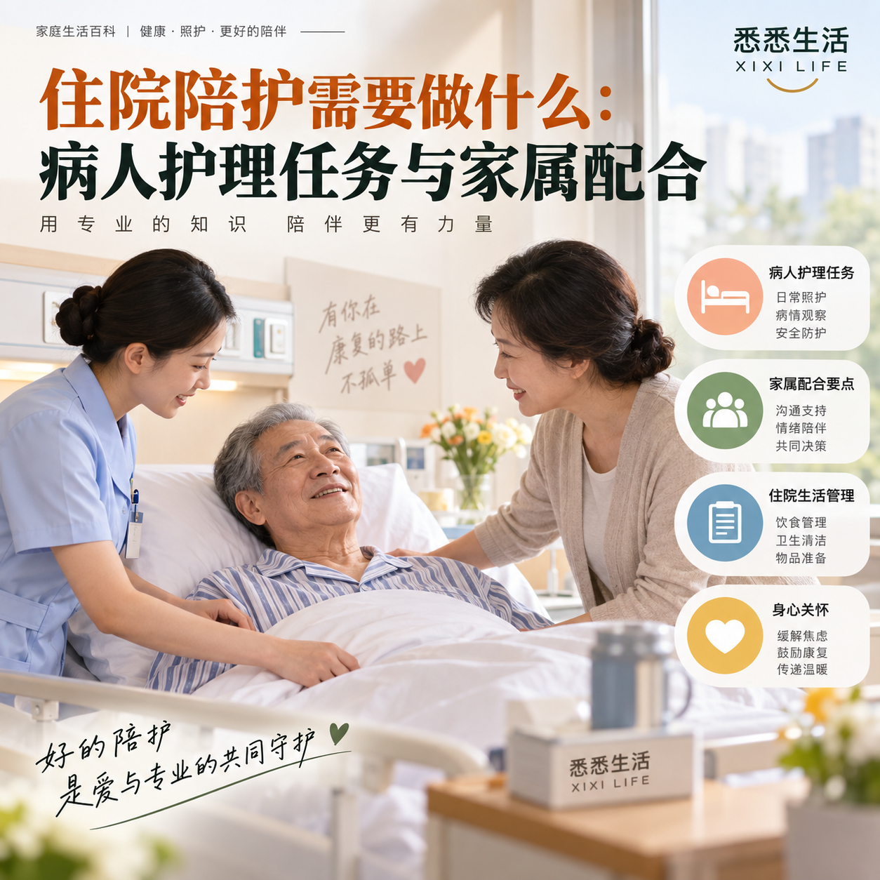 住院陪护需要做什么：病人护理任务与家属配合