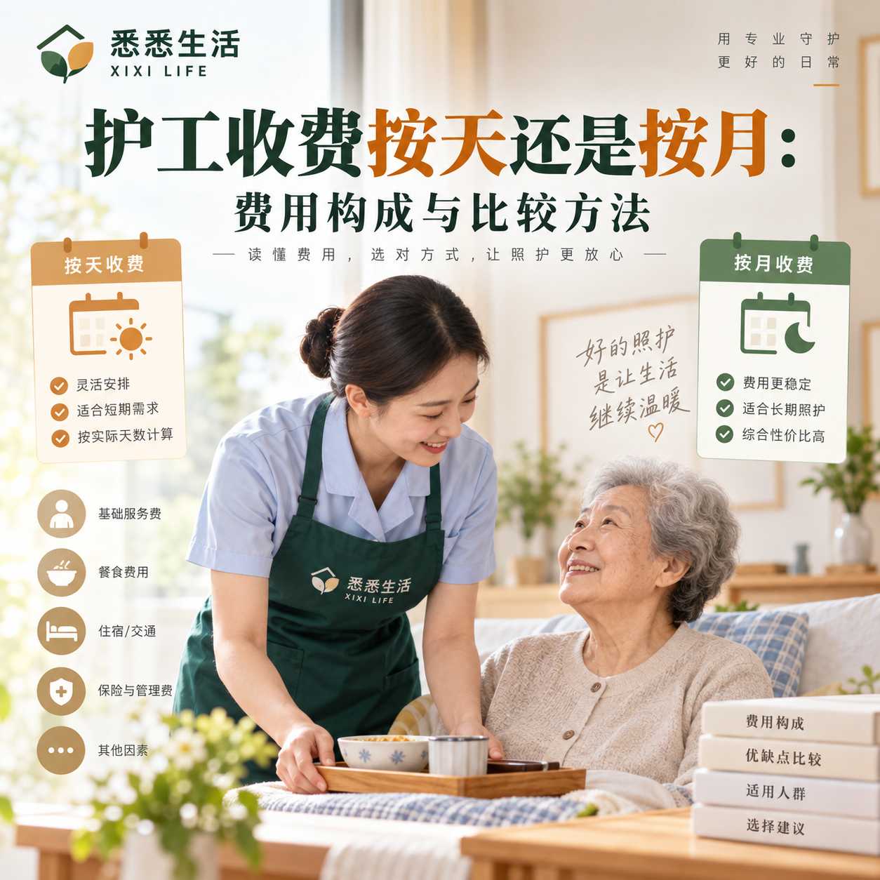 护工收费按天还是按月：费用构成与比较方法