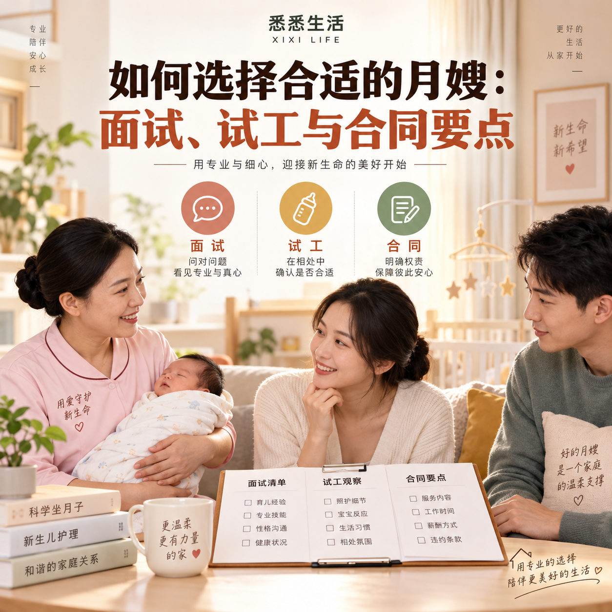如何选择合适的月嫂：面试、试工与合同要点