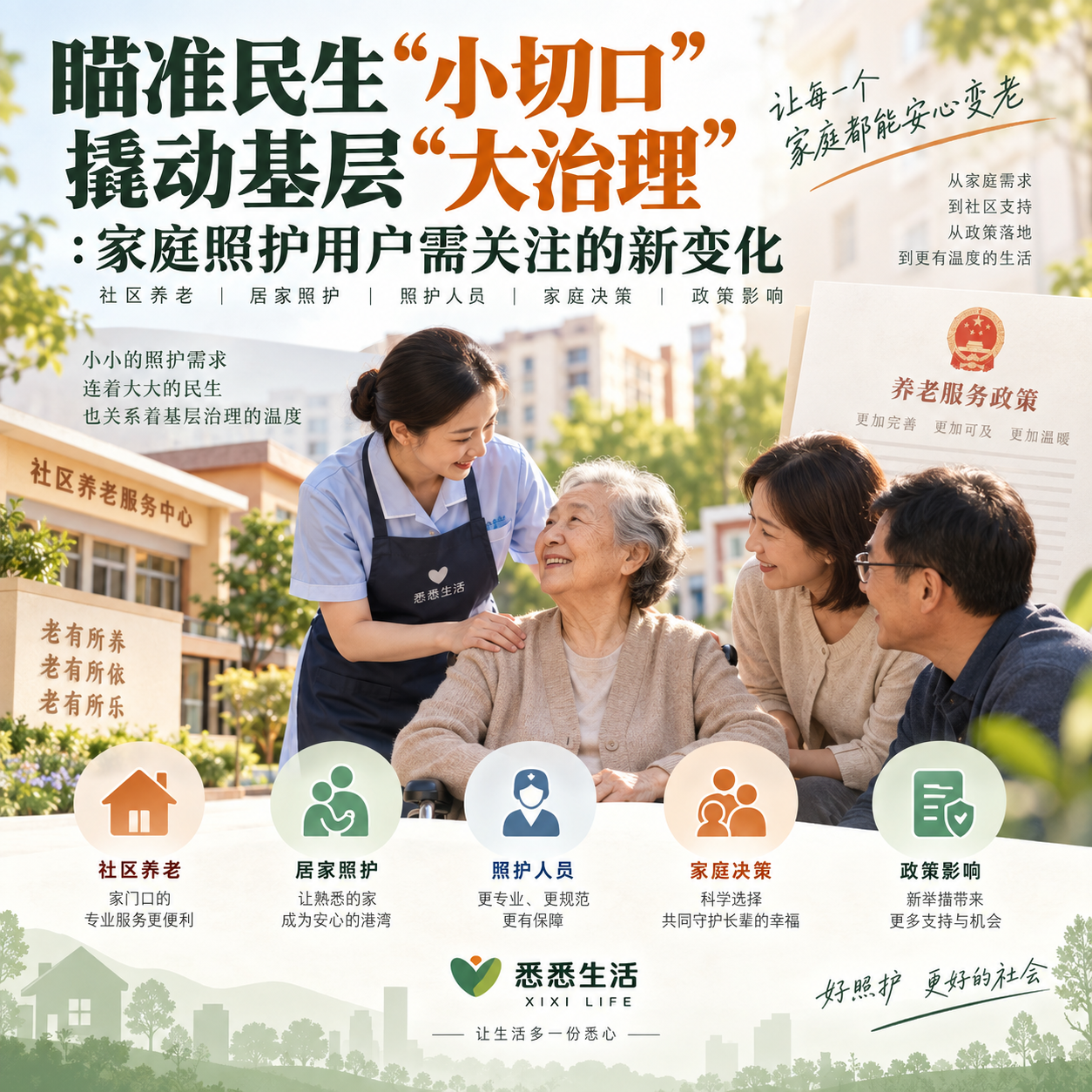 瞄准民生“小切口” 撬动基层“大治理：家庭照护用户需关注的新变化
