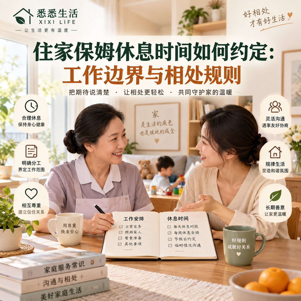 住家保姆休息时间如何约定：工作边界与相处规则