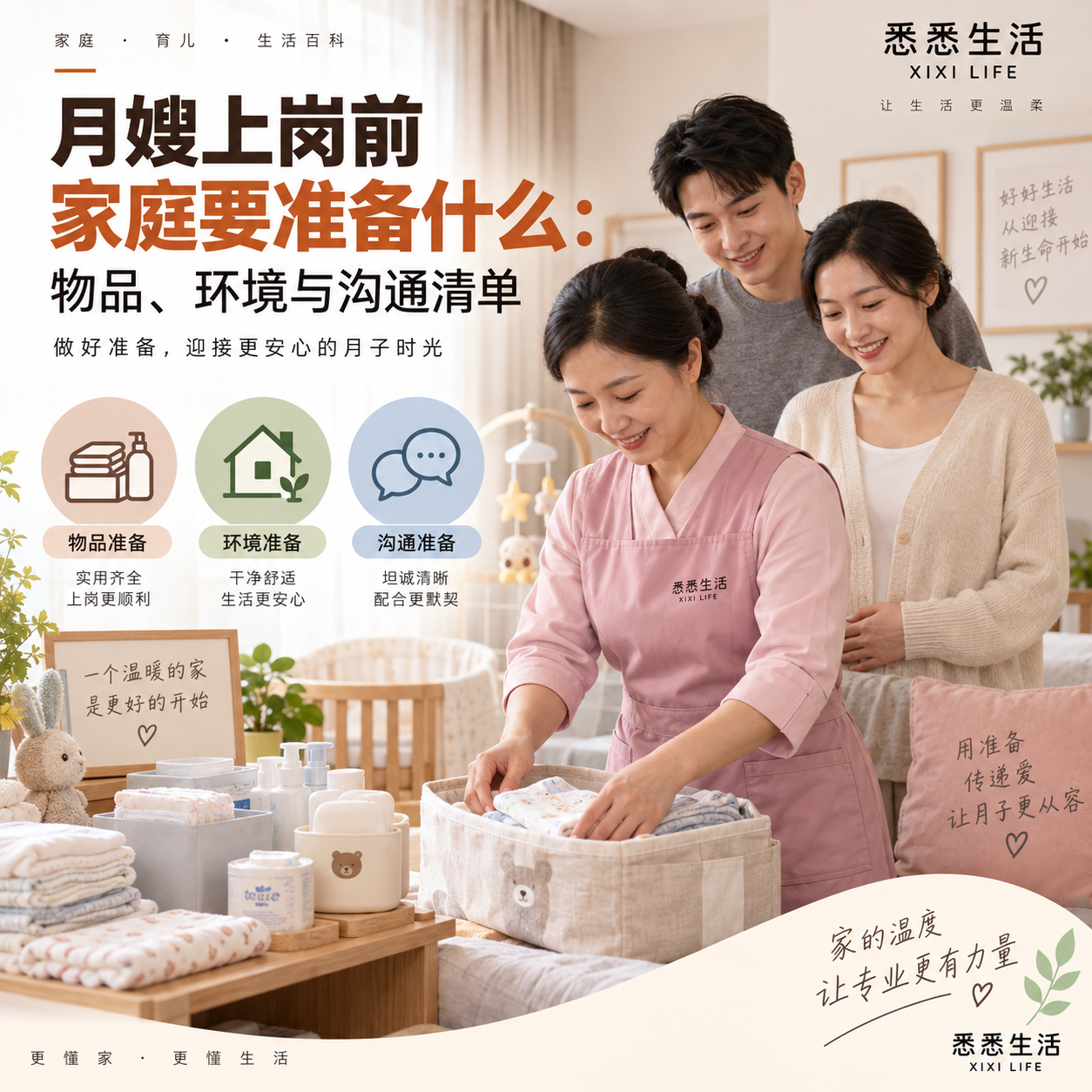 月嫂上岗前家庭要准备什么：物品、环境与沟通清单