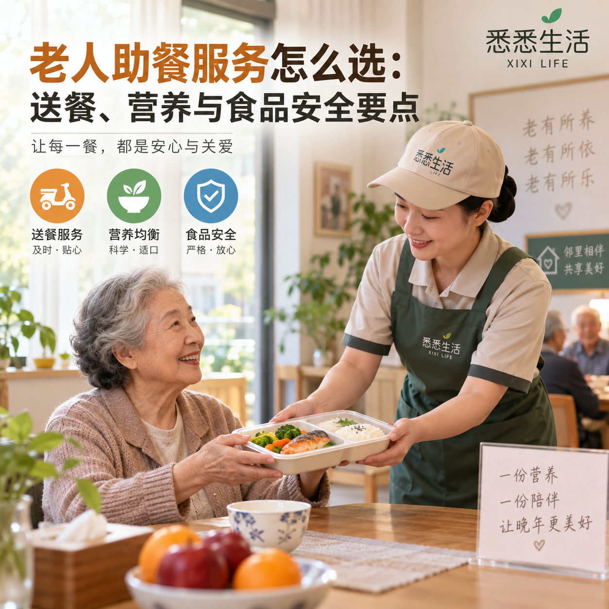 老人助餐服务怎么选：送餐、营养与食品安全要点
