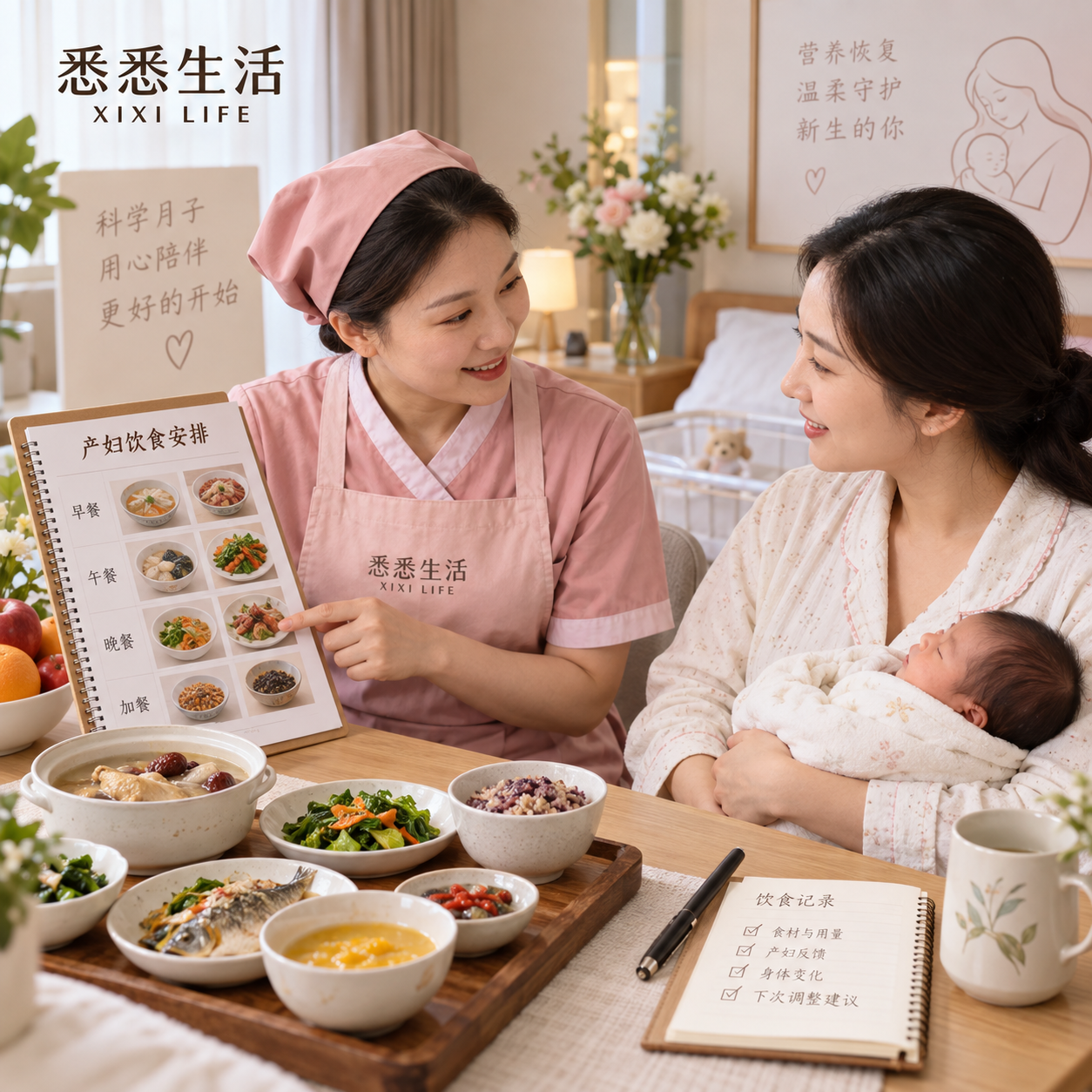 月嫂饮食安排怎么做：产妇营养、禁忌沟通与记录
