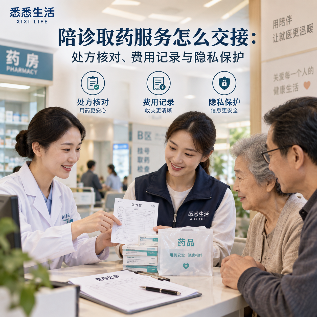 陪诊取药服务怎么交接：处方核对、费用记录与隐私保护