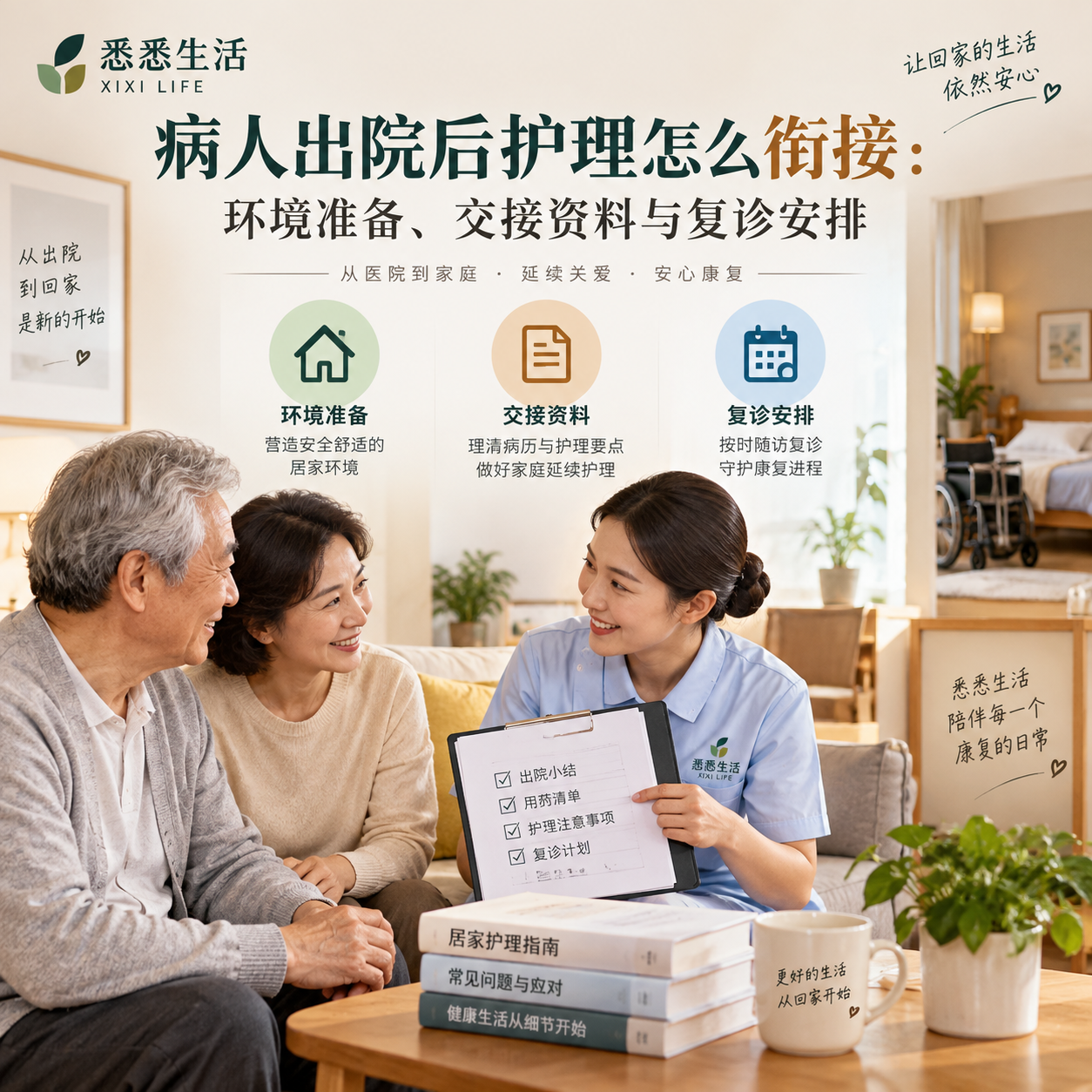 病人出院后护理怎么衔接：环境准备、交接资料与复诊安排