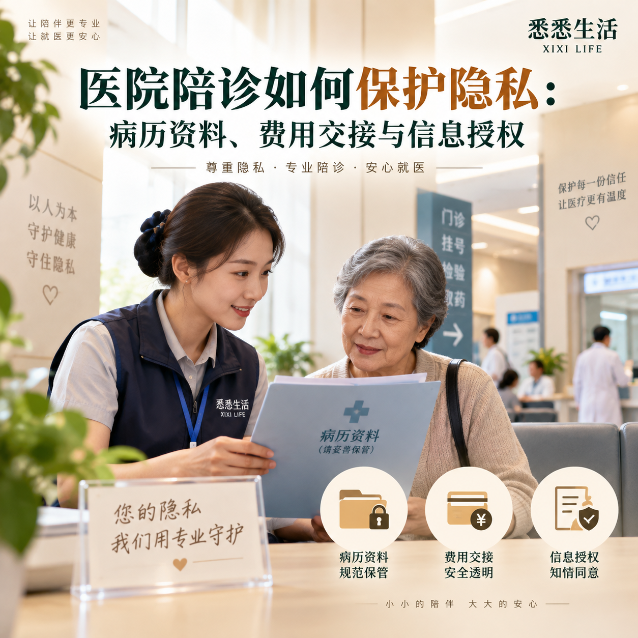 医院陪诊如何保护隐私：病历资料、费用交接与信息授权