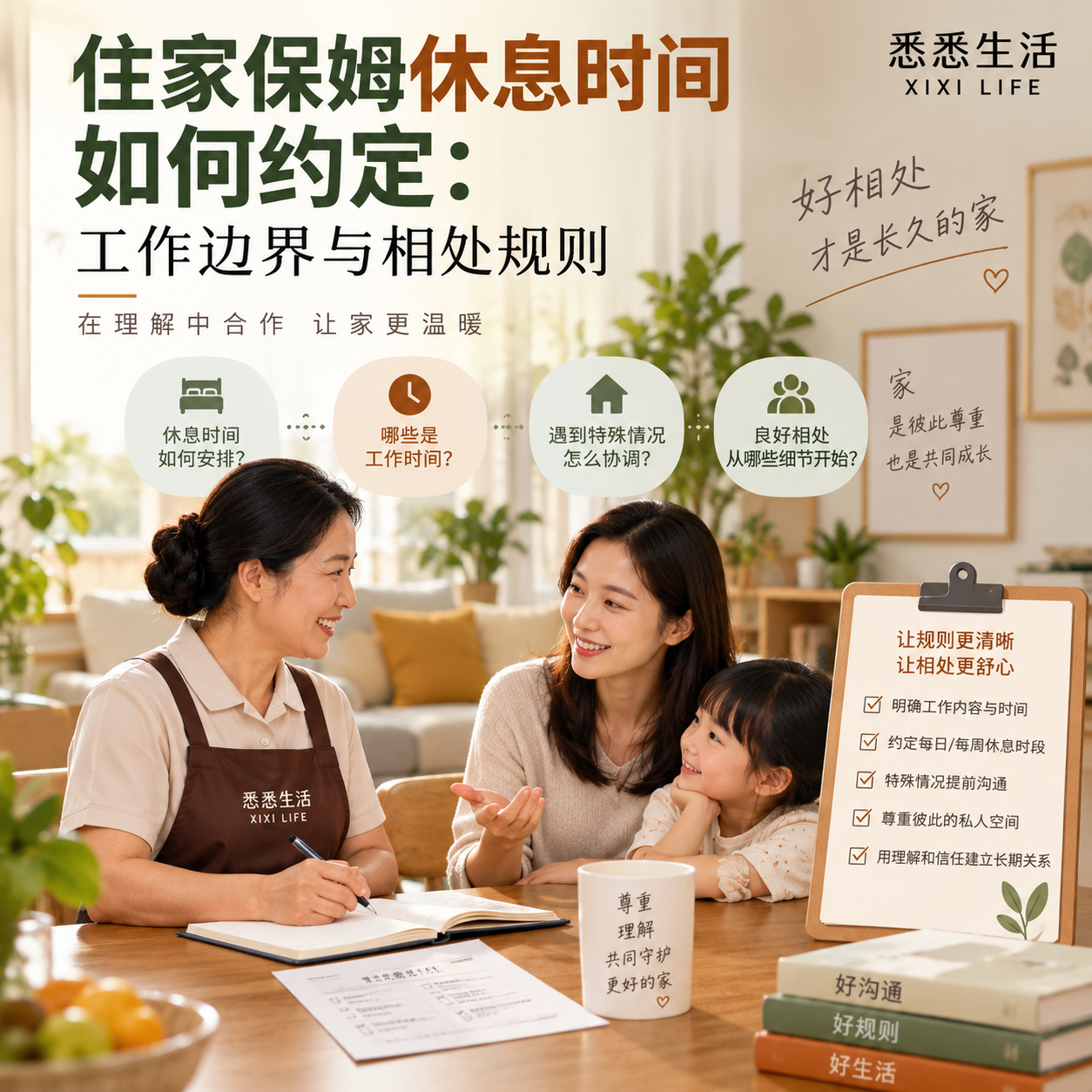 住家保姆休息时间如何约定：工作边界与相处规则