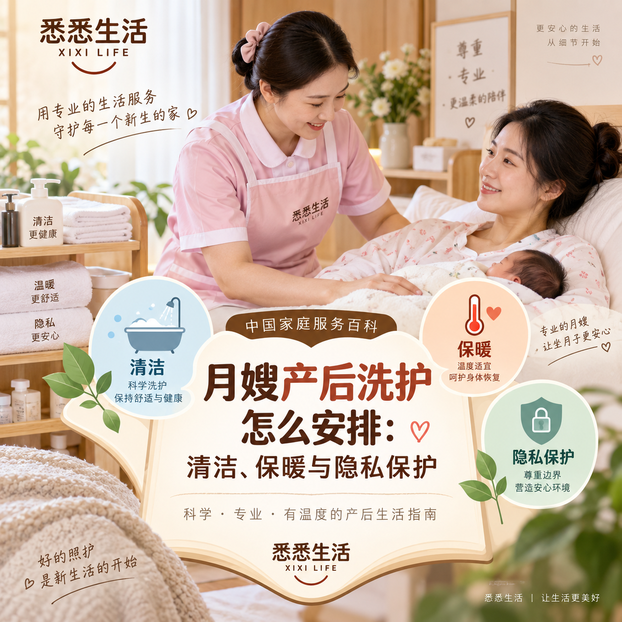 月嫂产后洗护怎么安排：清洁、保暖与隐私保护
